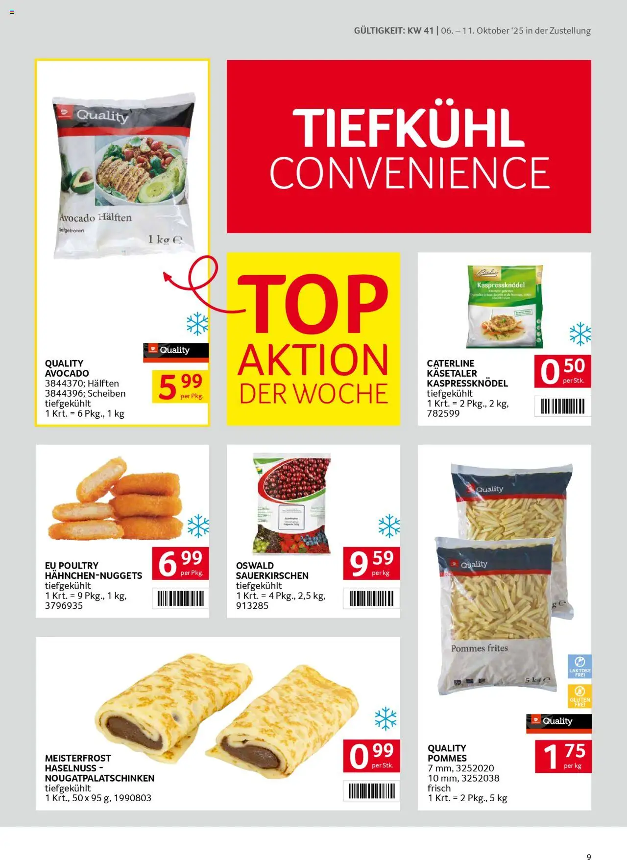 Transgourmet Zustellaktion gültig ab 05.10.2025 | Seite: 9 | Produkte: Avocado