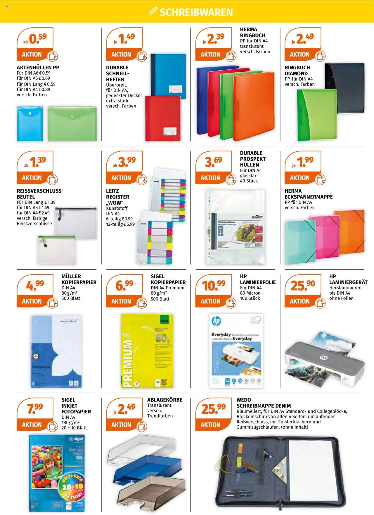 Müller Alles für den Semesterstart – gültig ab 29.09.2025 | Seite: 2 | Produkte: HP, Laminator