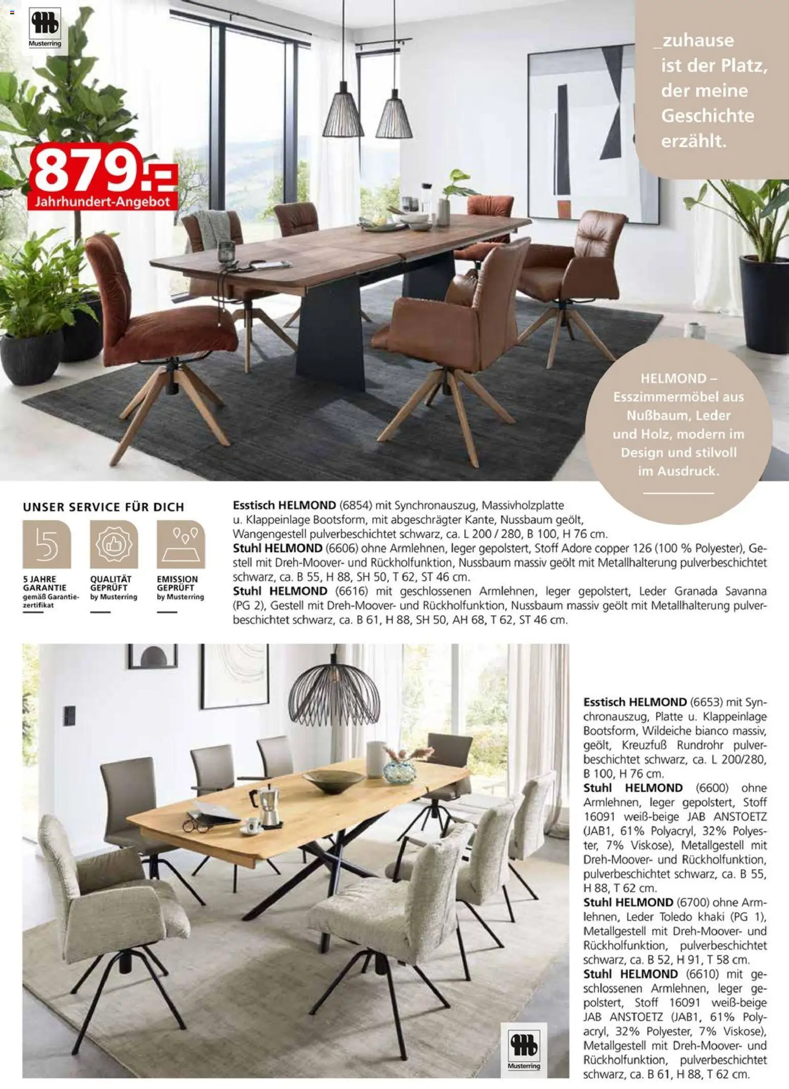 Segmüller Musterring  – gültig ab 03.11.2025 | Seite: 16 | Produkte: Esstisch, Stuhl