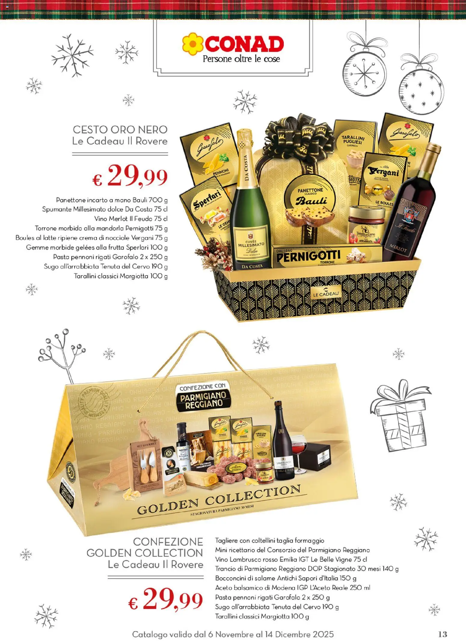 Volantino Conad del 06.11.2025 | Pagina: 13 | Prodotti: Formaggio, Spumante, Tagliere, Parmigiano reggiano