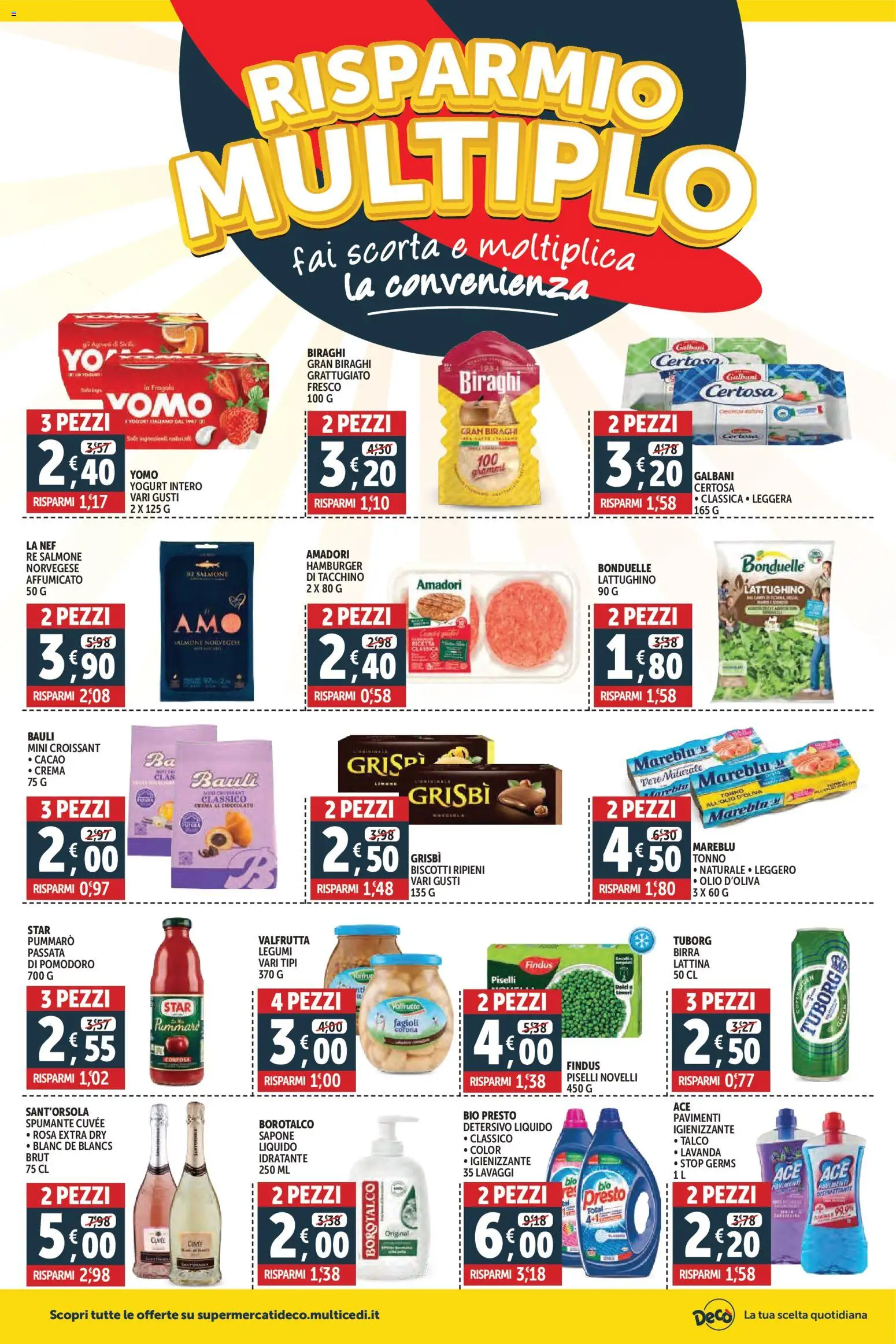 Volantino Decò del 06.03.2026 | Pagina: 2 | Prodotti: Sapone, Tonno, Cacao, Hamburger