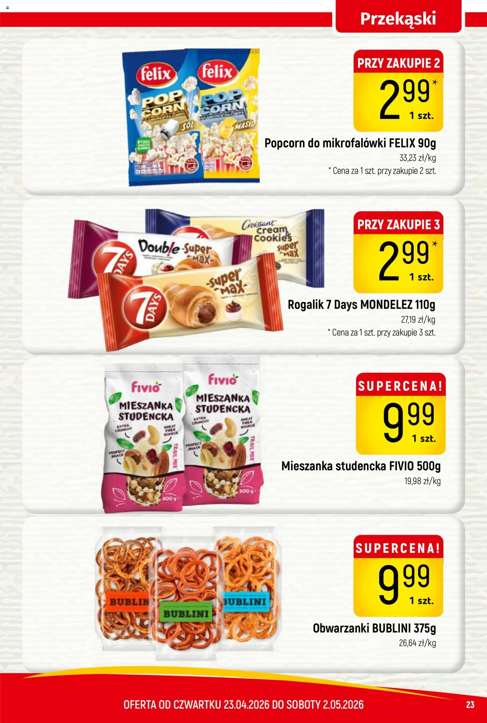 Piotruś Pan gazetka od 23.04.2026 | Strona: 23 | Produkty: Masło, Popcorn