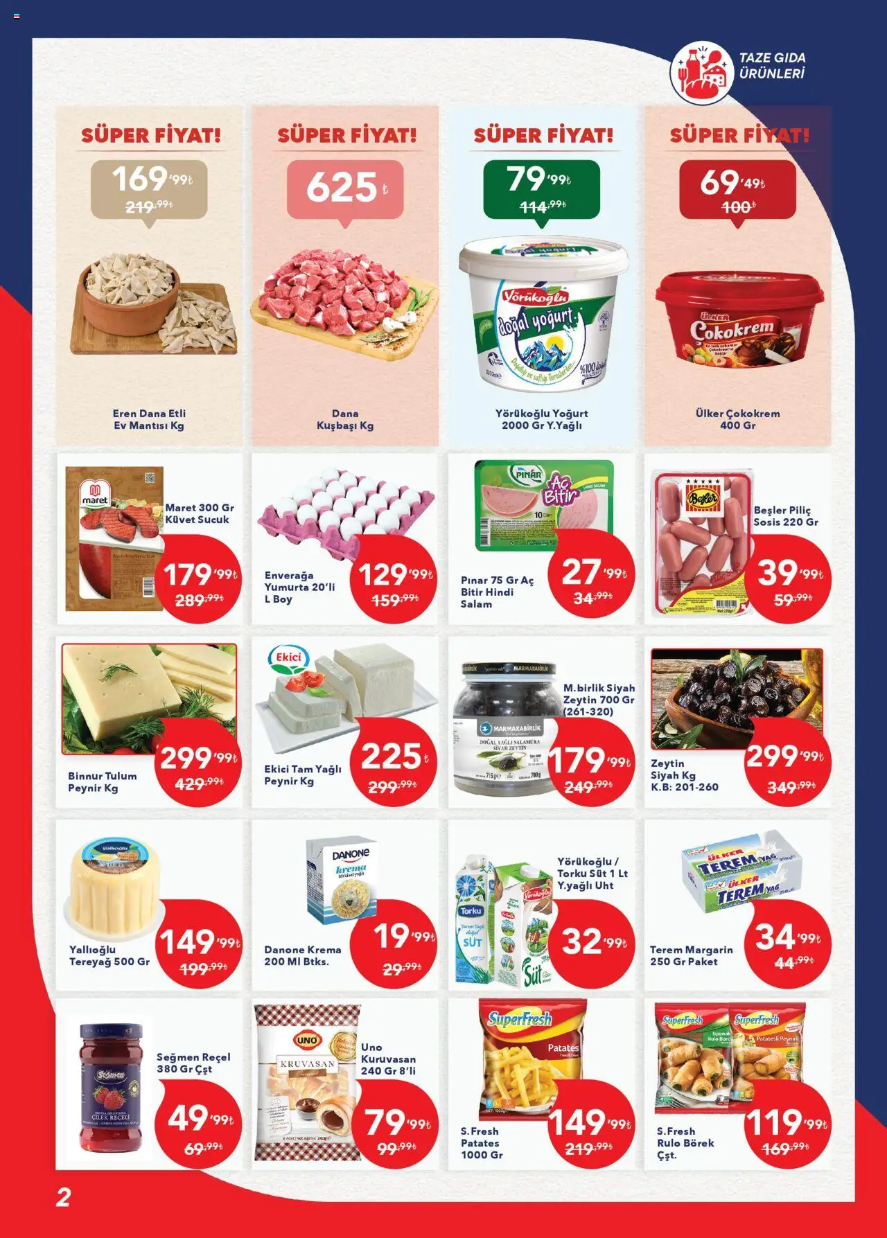 Kim Market Katalog - Ege Insert - 04.10.2025 tarihinden itibaren geçerlidir | Sayfa: 2 | Ürünler: Salam, Çilek, Piliç, Sucuk