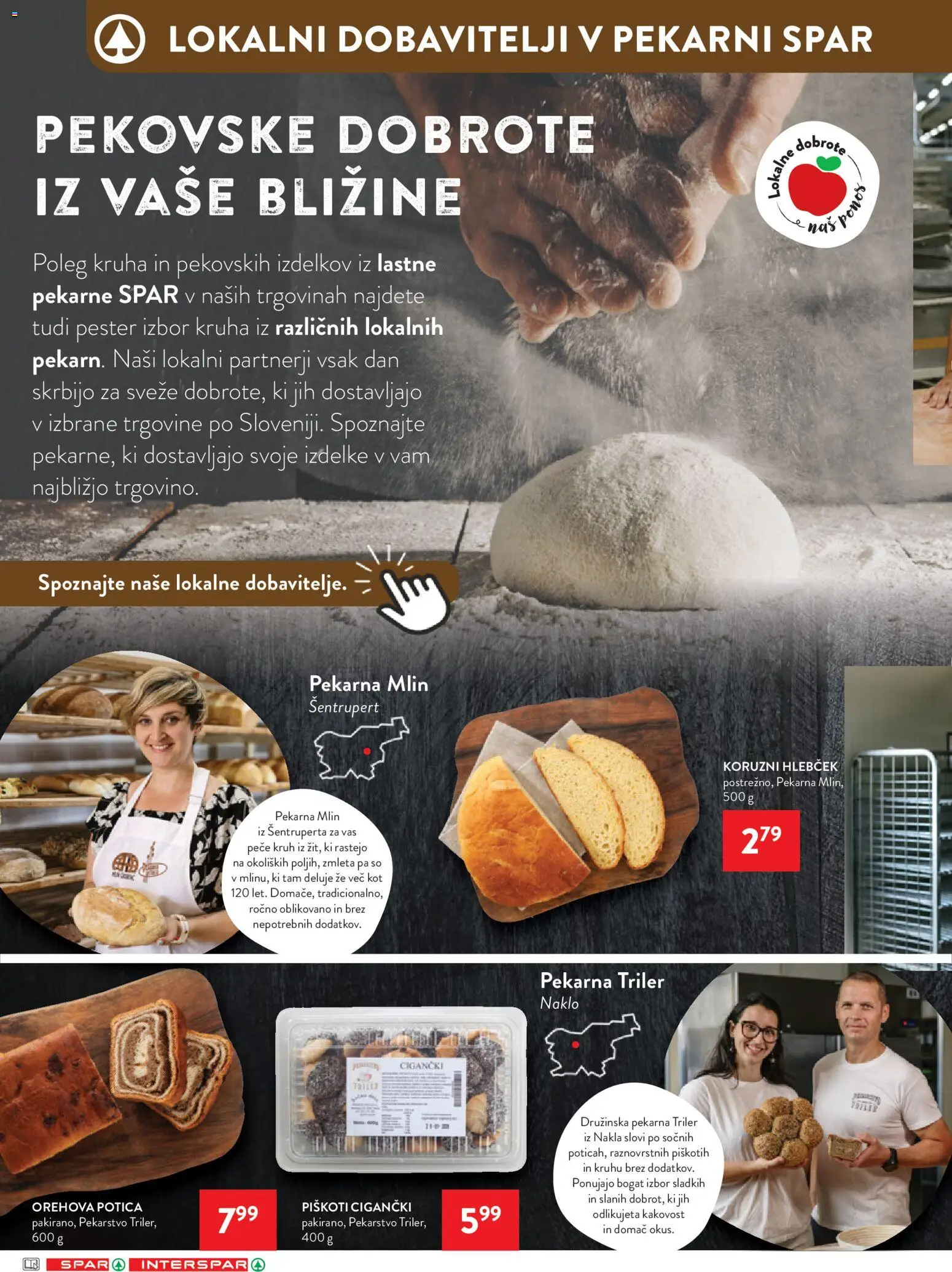 Novi Spar katalog ponudbe – veljaven od 29.10.2025 | Stran: 4 | Izdelki: Pekarna, Kruh, Piskoti