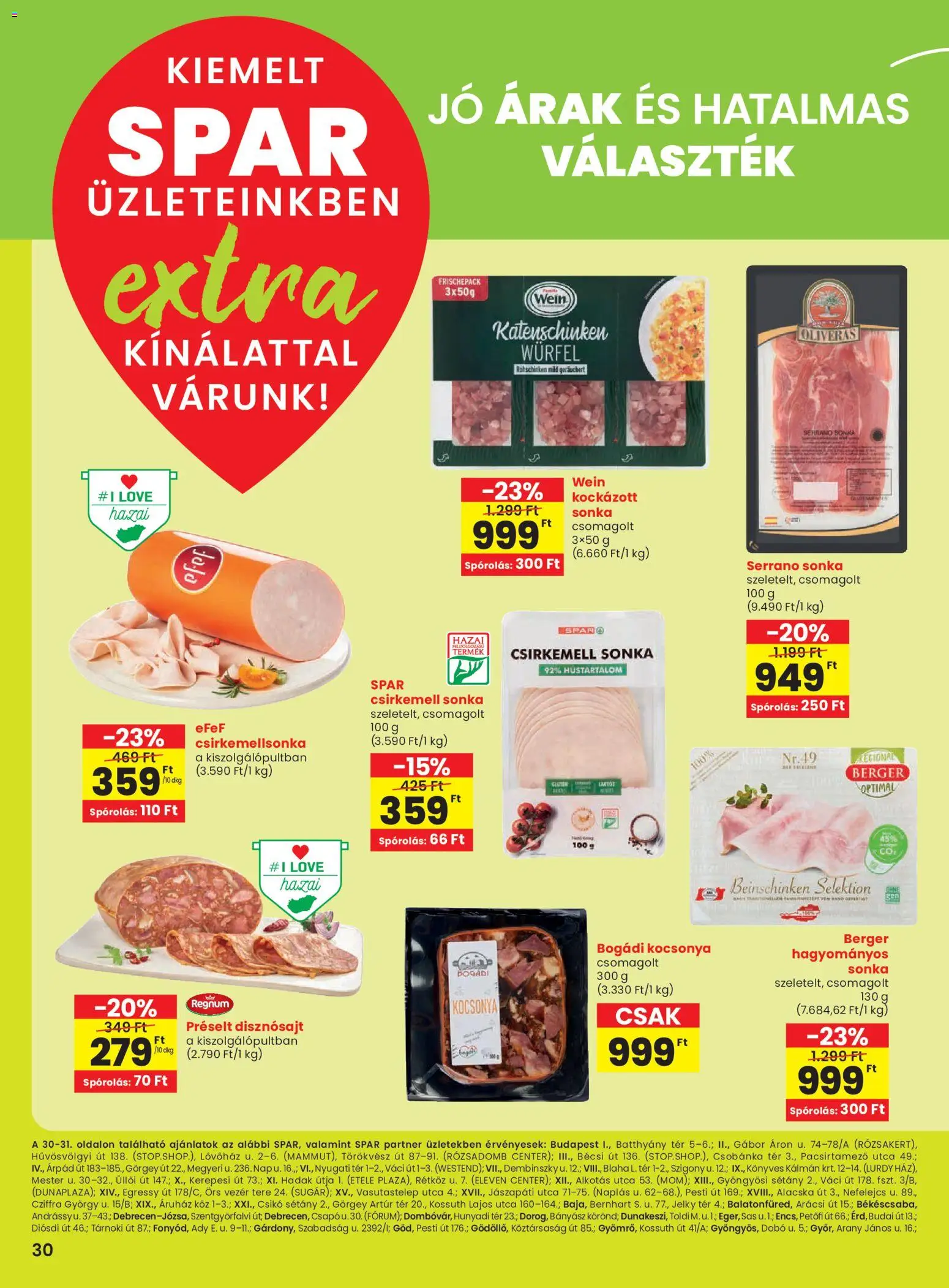 Spar akciós ujság - amely érvényes a következő dátumtól: 11.12.2025 | Oldal: 3 | Termékek: Serrano sonka, Sonka, Csirkemell sonka, Csirkemell