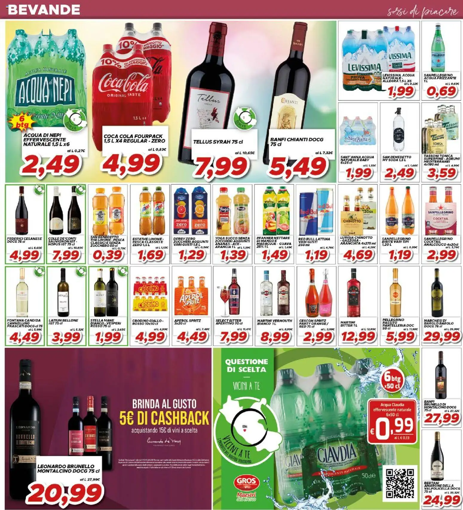 Volantino Ma Supermercati del 27.03.2026 | Pagina: 20 | Prodotti: Chinotto, The, Acqua minerale, Coca Cola