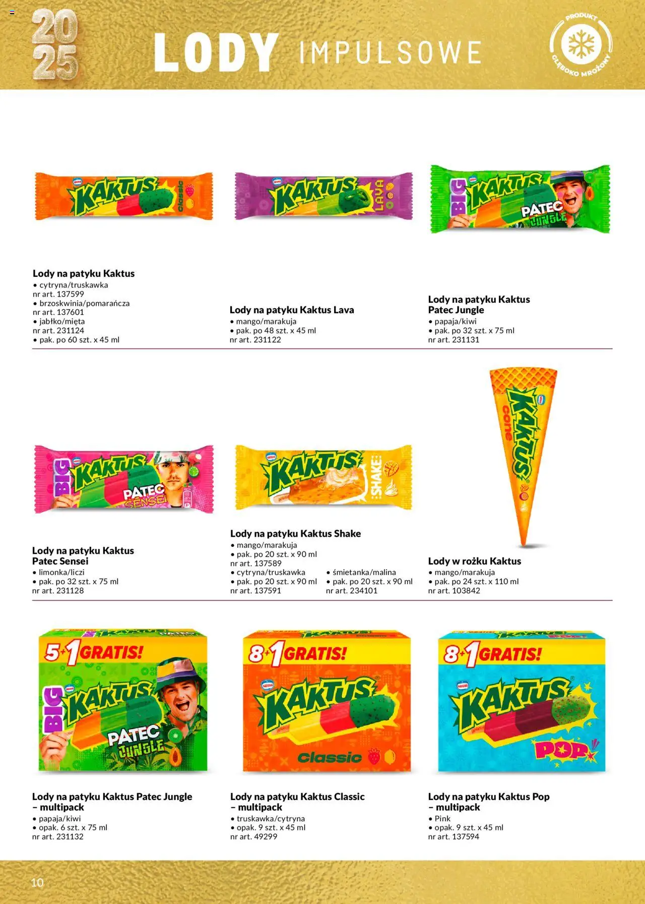Makro Gazetka - Lody od 14.05.2025 | Strona: 10 | Produkty: Lody na patyku, Lody