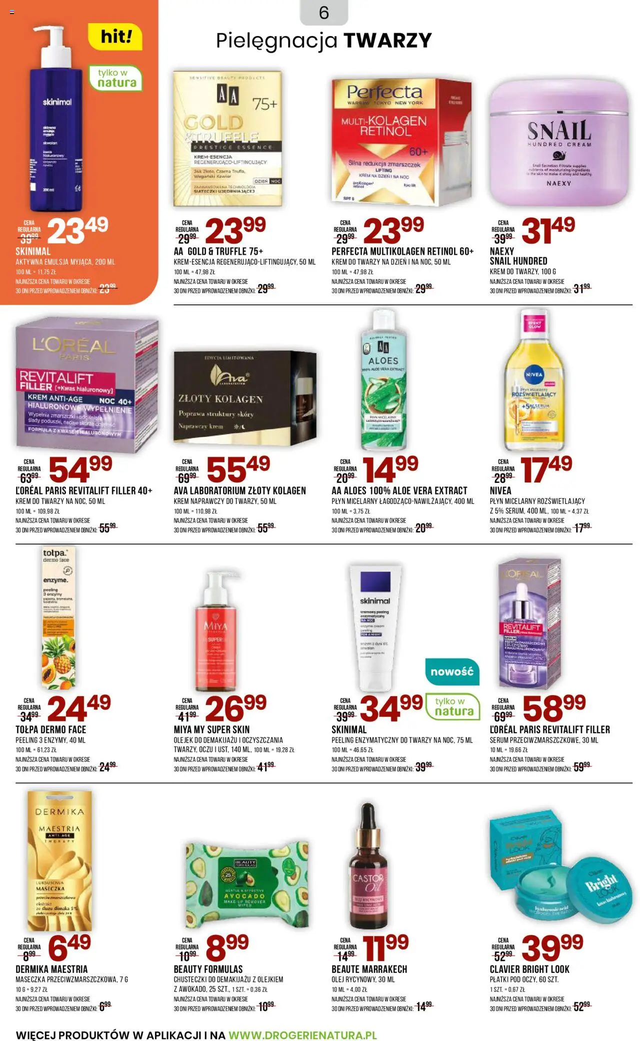 Drogerie Natura Gazetka od 20.09.2025 | Strona: 6 | Produkty: Olej, Płatki, Krem, Krem do twarzy