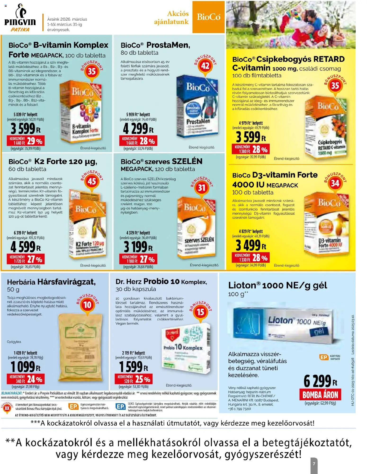 Pingvin Patika akciós ujság - amely érvényes a következő dátumtól: 01.03.2026 | Oldal: 7 | Termékek: Vegán