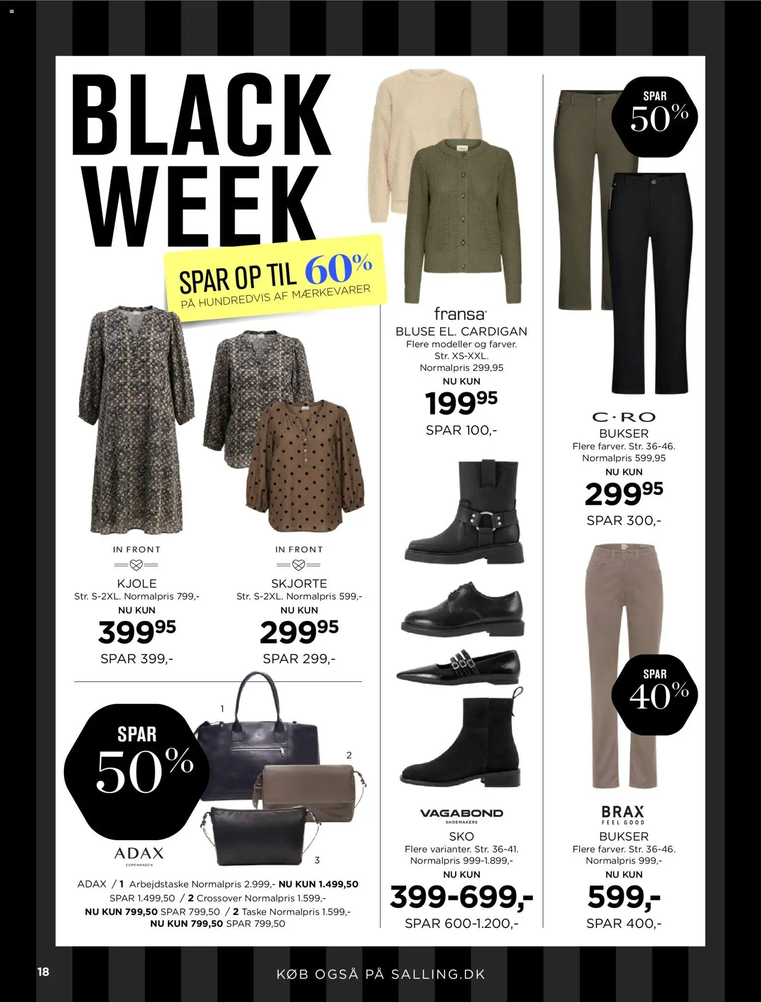 Salling tilbudsavis – gyldig fra 21.11.2025 | Side: 18 | Produkter: Skjorte, Taske, Cardigan, Bluse