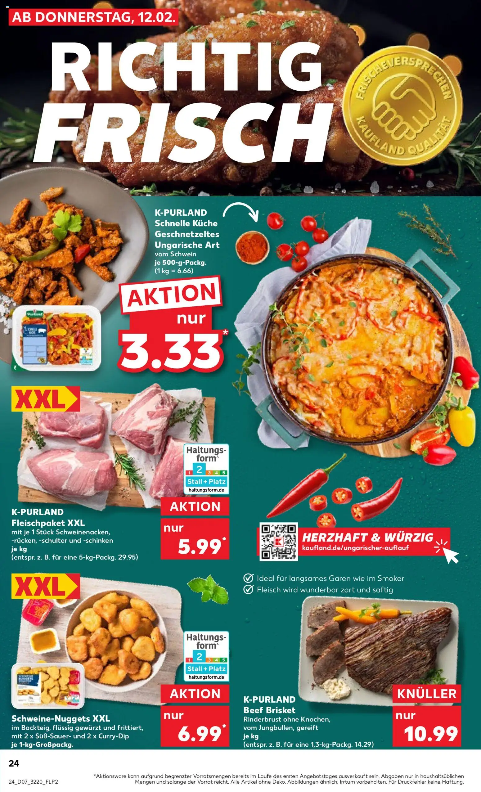 Kaufland prospekt Jena	 – gültig ab 12.02.2026 | Seite: 24 | Produkte: Küche, Schinken, Fleisch