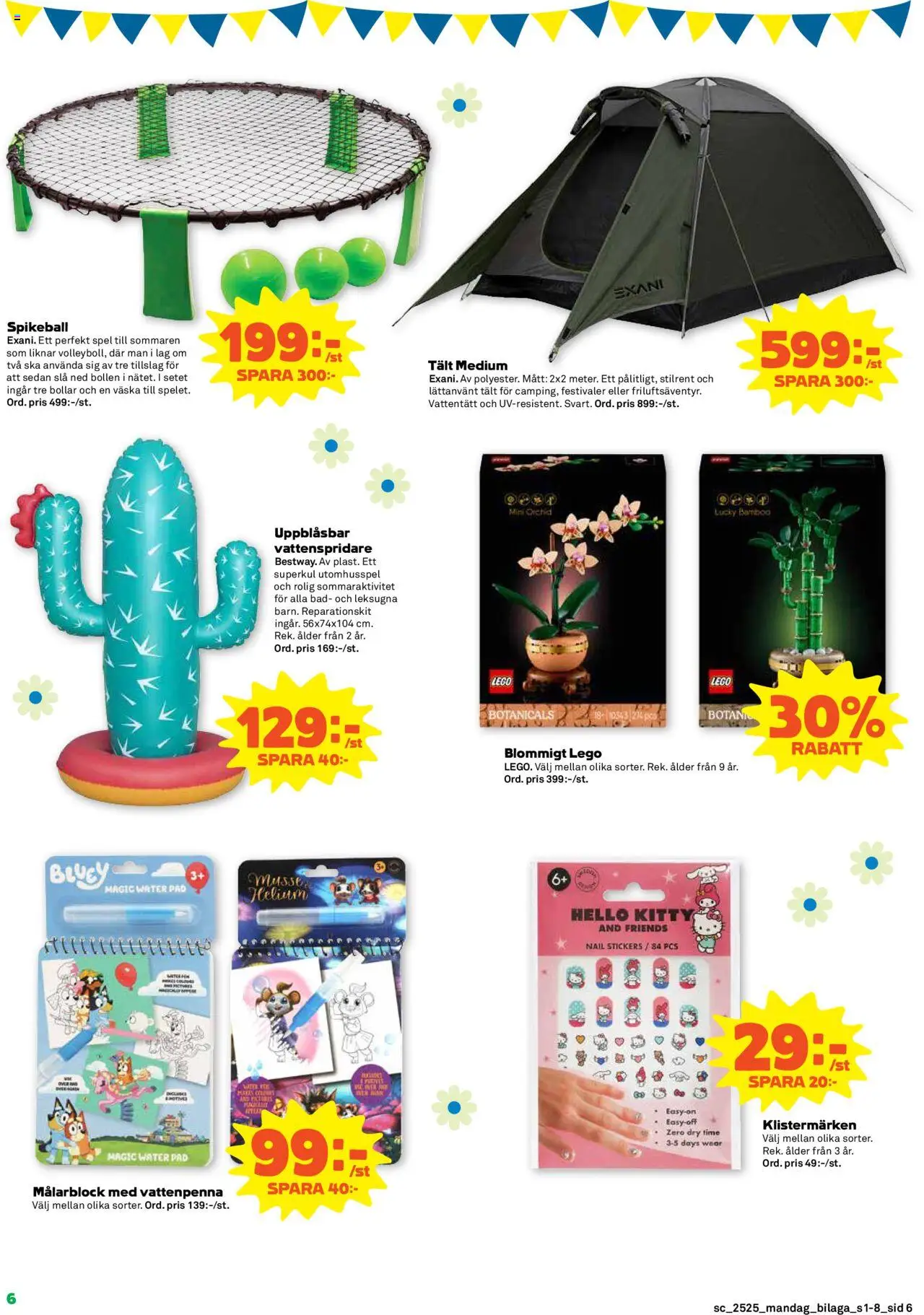 Stora Coop reklamblad aktuell från 16.06.2025 | Sida: 22 | Produkter: Vattenspridare, Tält, Spel, Väska