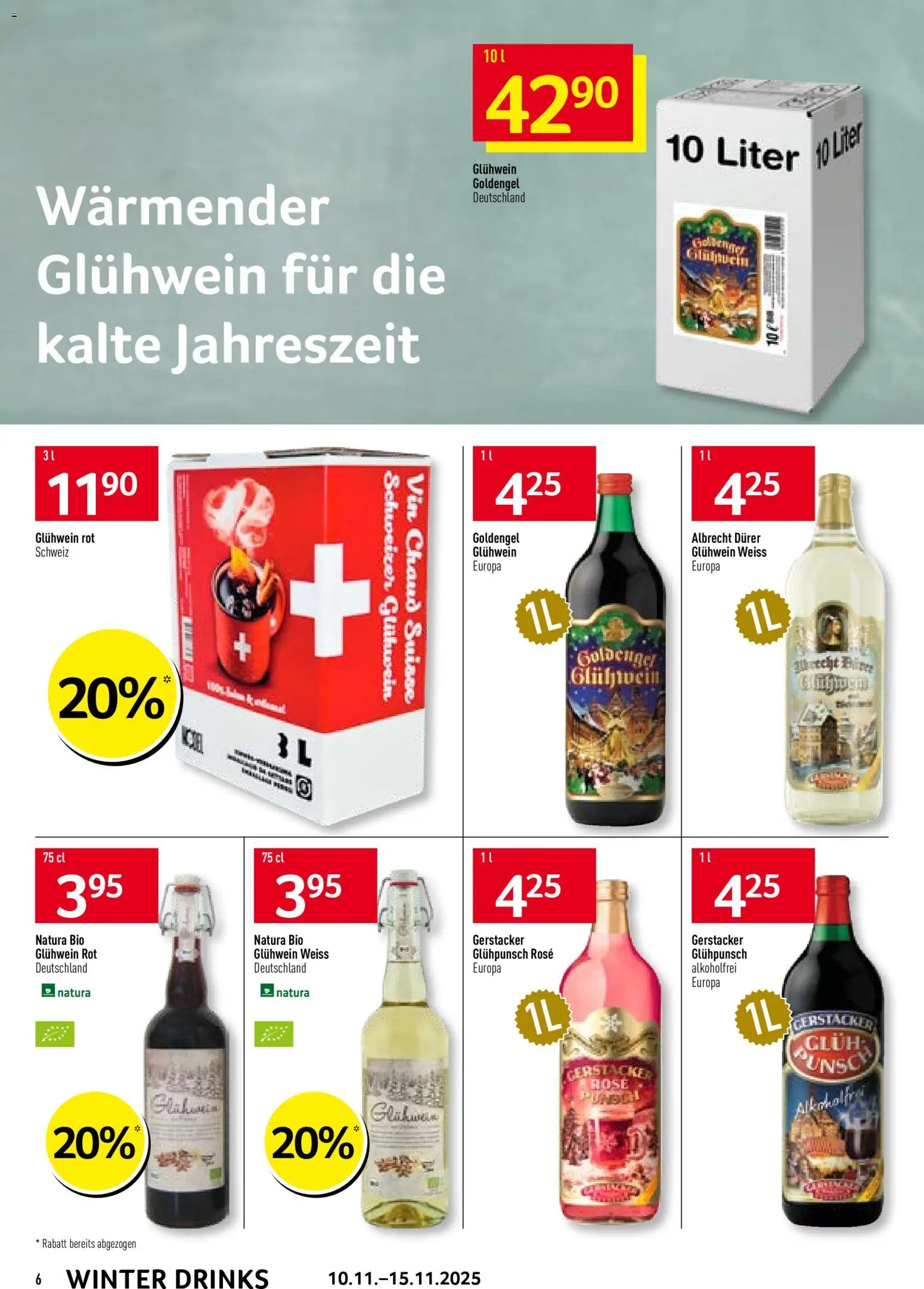 Prodega Aktionen Winter Drinks – gültig ab 10.11.2025 | Seite: 6