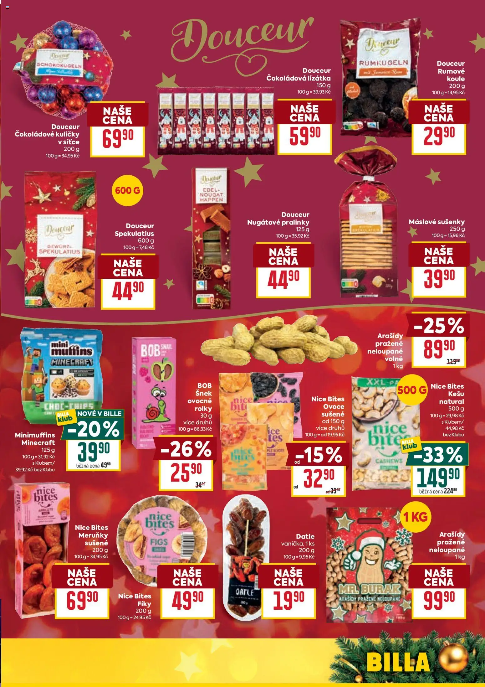 Billa Velký leták od 26.11.2025 | Strana: 17 | Produkty: Arašídy, Spekulatius, Meruňky, Kuličky