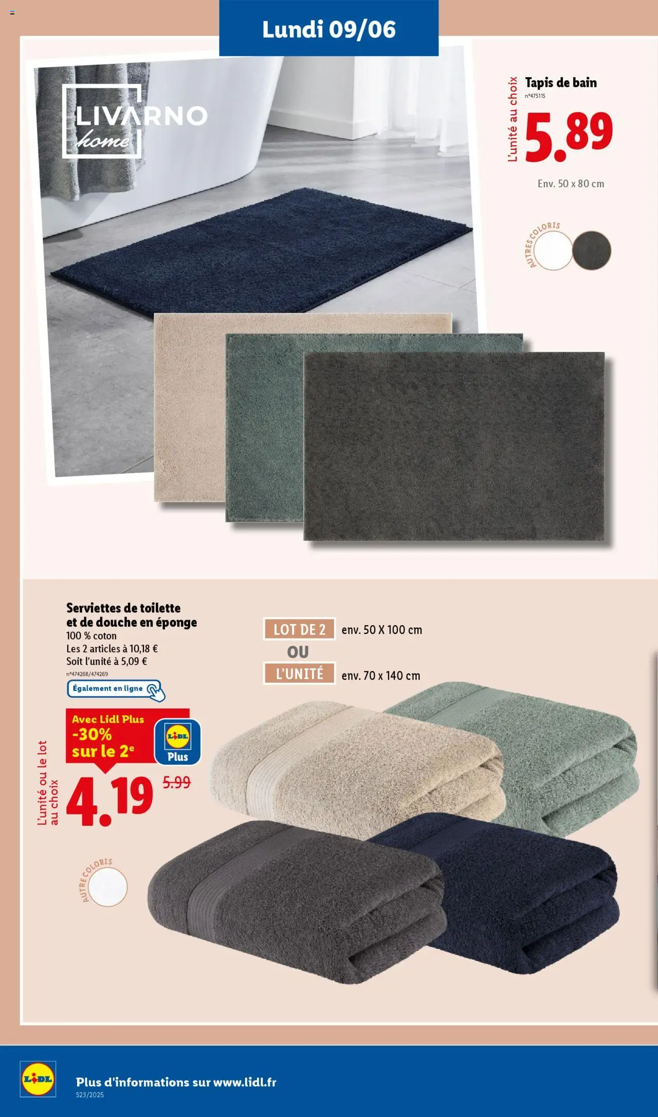  | Page: 22 | Produits: Tapis de bain, Coton, Douche, Tapis