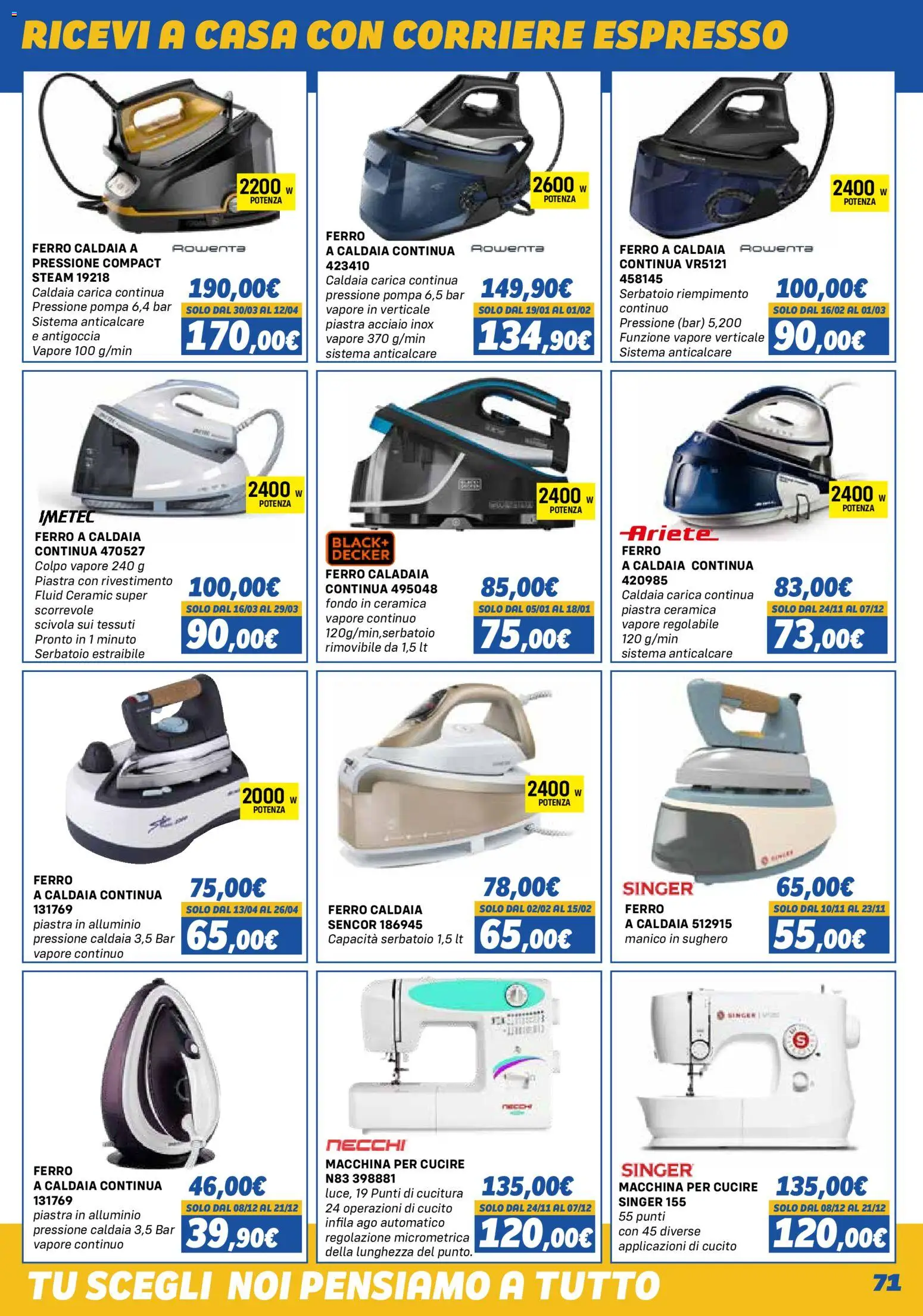 Volantino Orizzonte del 01.11.2025 | Pagina: 71 | Prodotti: Caldaia, Anticalcare, Alluminio