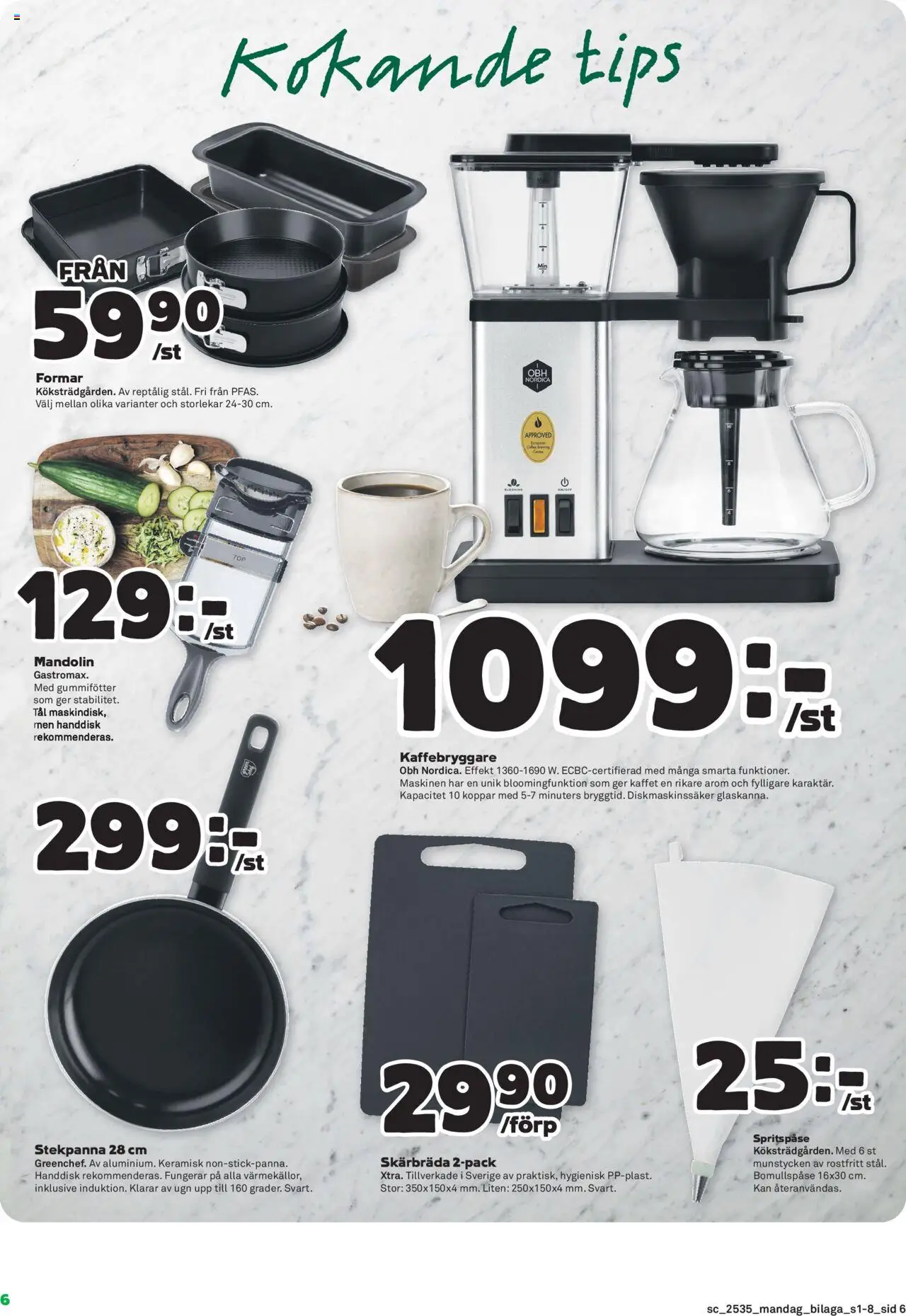 Coop Forum reklamblad aktuell från 25.08.2025 | Sida: 22 | Produkter: Kaffebryggare, Stekpanna