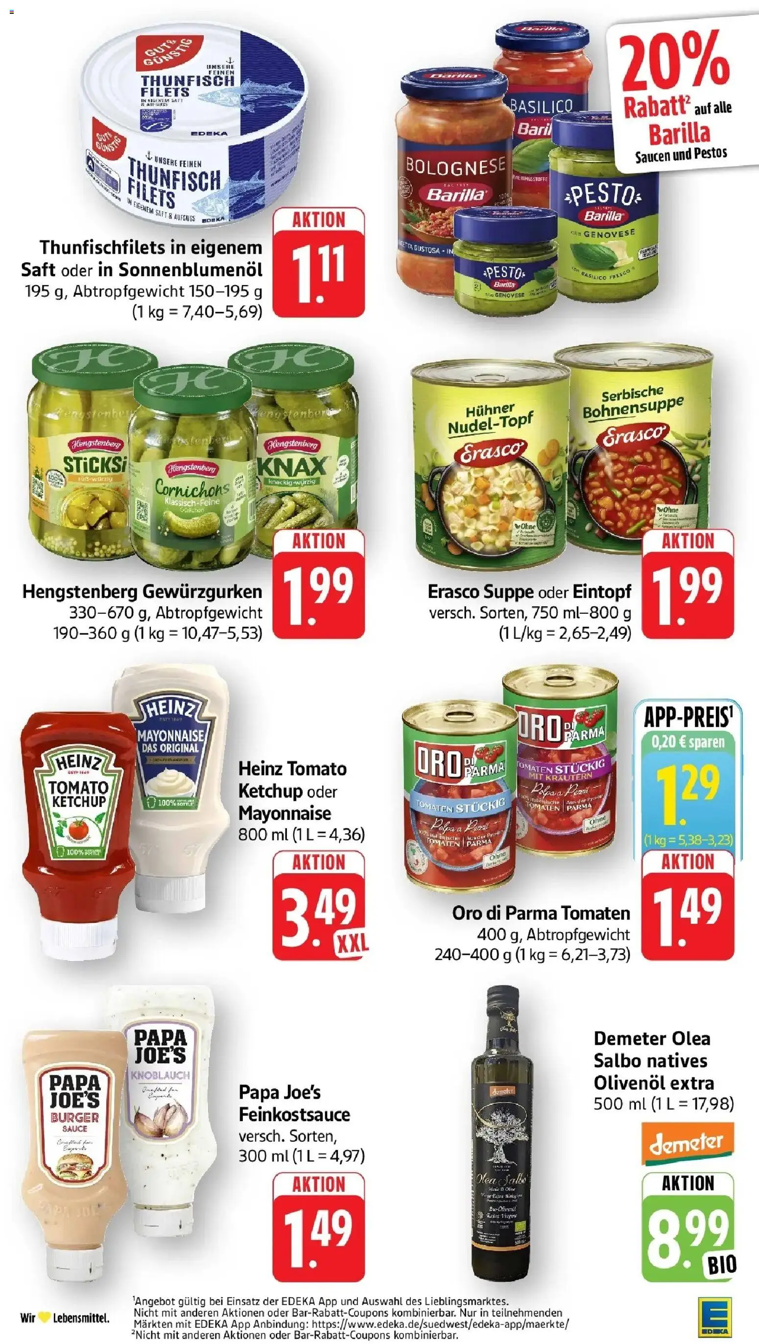 Edeka prospekt Piesport	 – gültig ab 19.04.2026 | Seite: 27 | Produkte: Olivenol, Oro di parma, Mayonnaise, Ketchup