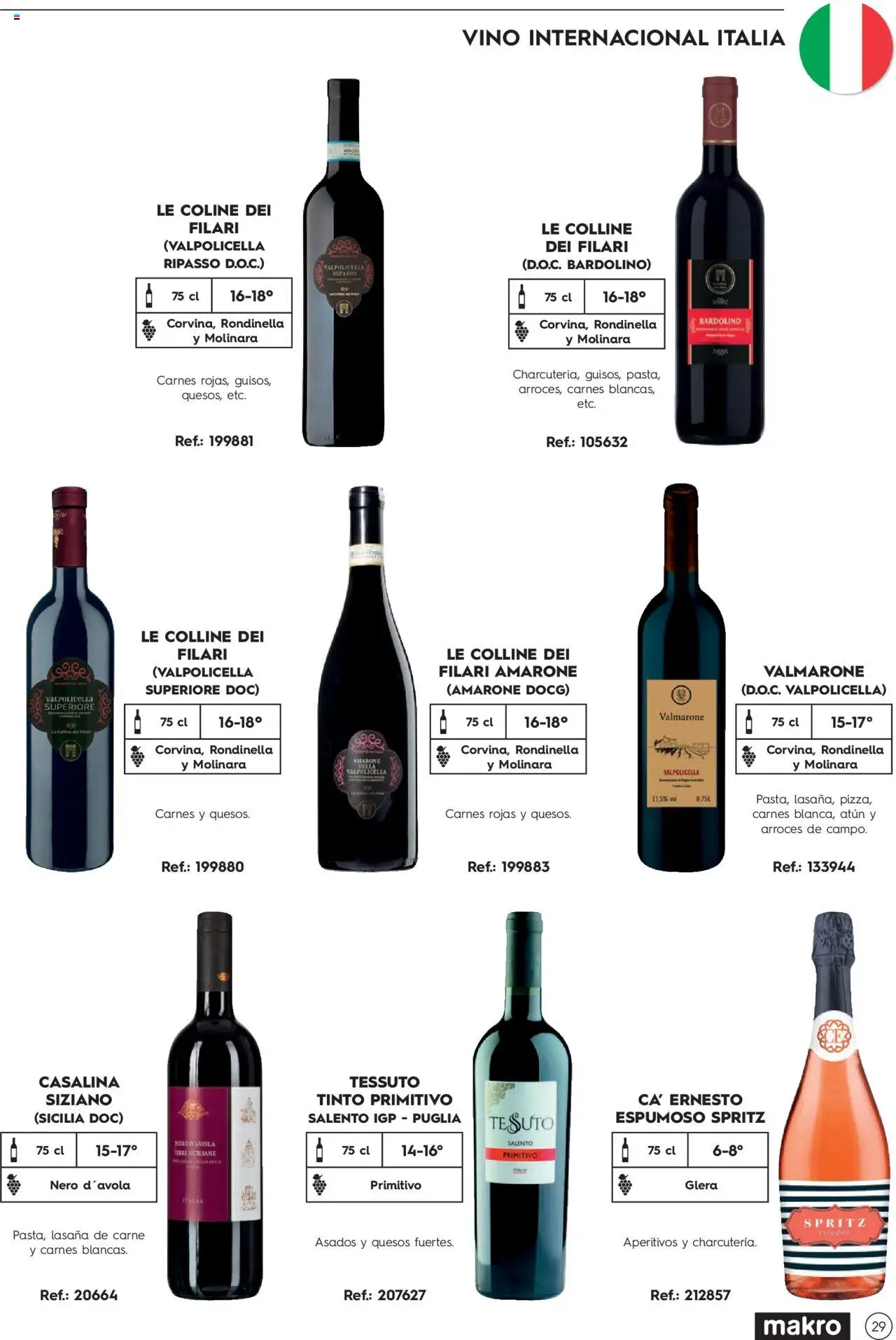 Makro Guia de vinos │ válido desde el 02.01.2025 | Página: 29 | Productos: Vino, Lasaña