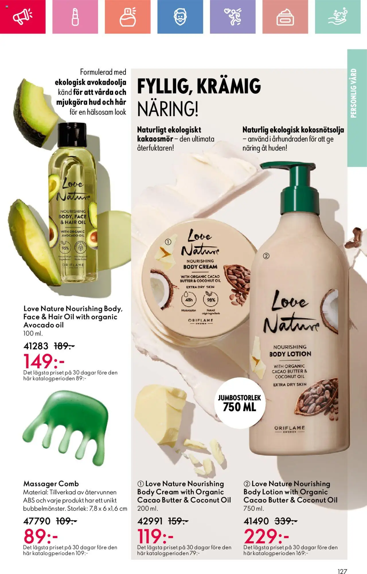 Oriflame reklamblad aktuell från 24.08.2025 | Sida: 127 | Produkter: Avocado, Body lotion