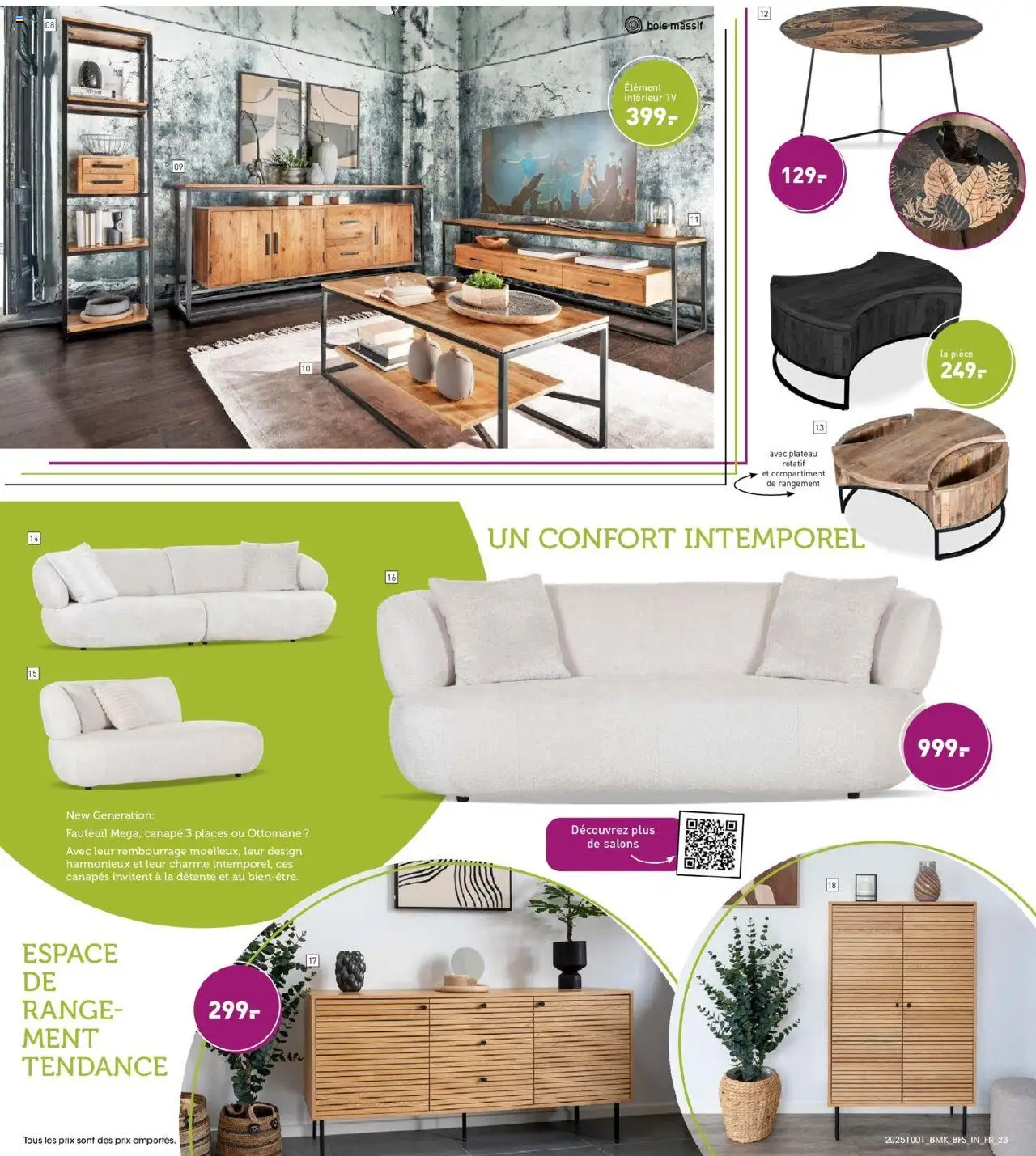 {H1} | Page: 23 | Produits: Plateau, Canapé, Fauteuil