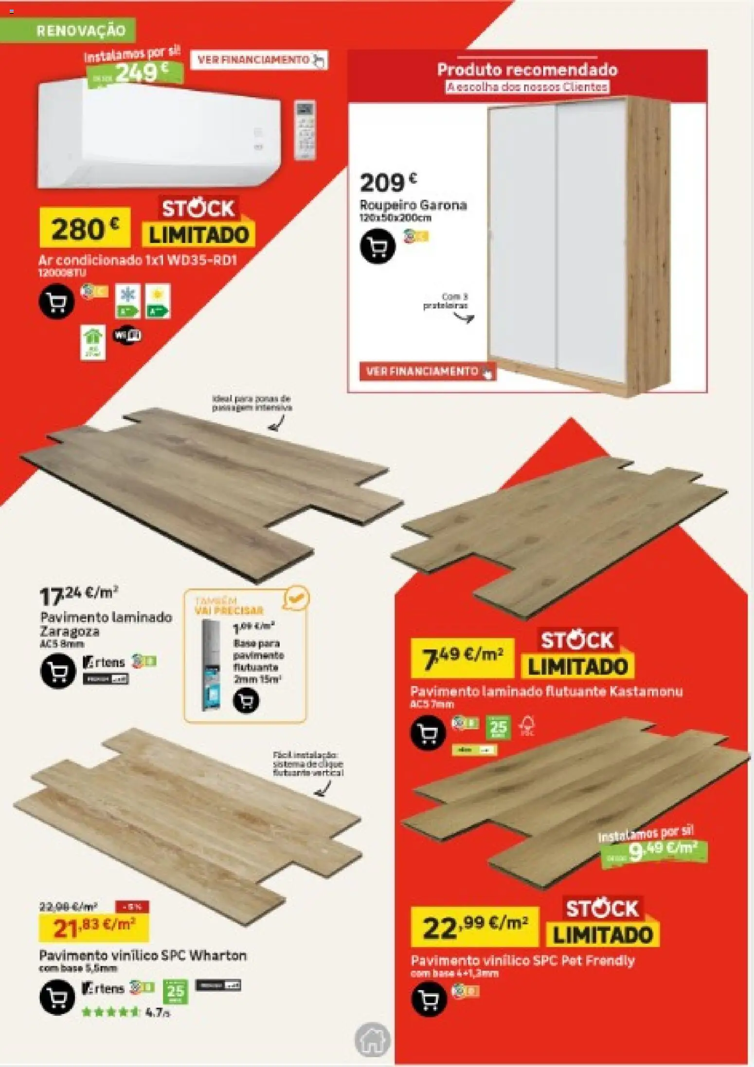 Leroy Merlin - Arquipélago da Madeira │ válido de 19.02.2026 | Página: 3 | Produtos: Ar condicionado, Roupeiro, Base