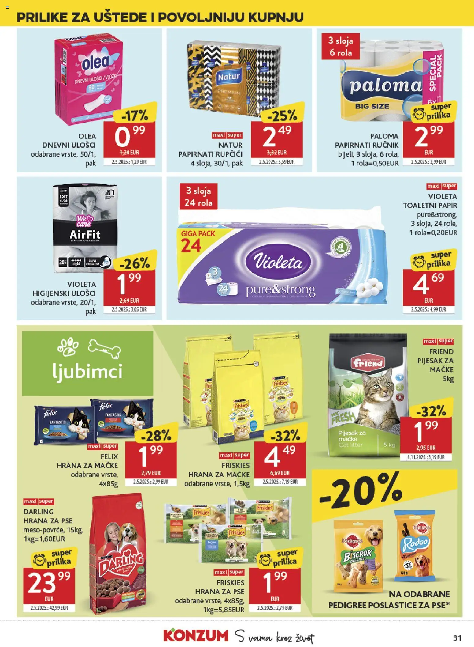 Konzum HR akciós ujság - amely érvényes a következő dátumtól: 21.01.2026 | Oldal: 31