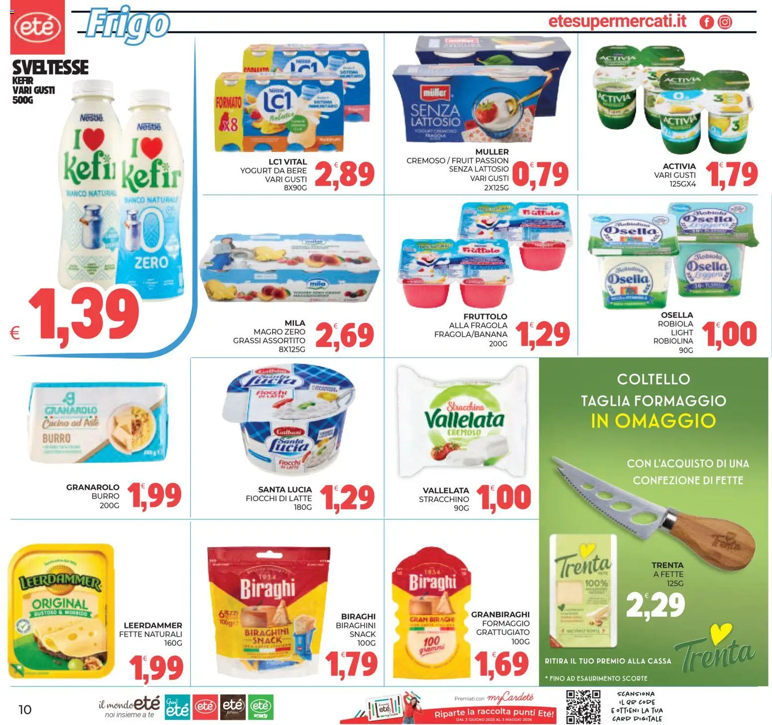 Volantino Eté del 07.04.2026 | Pagina: 10 | Prodotti: Yogurt, Formaggio, Stracchino, Robiola