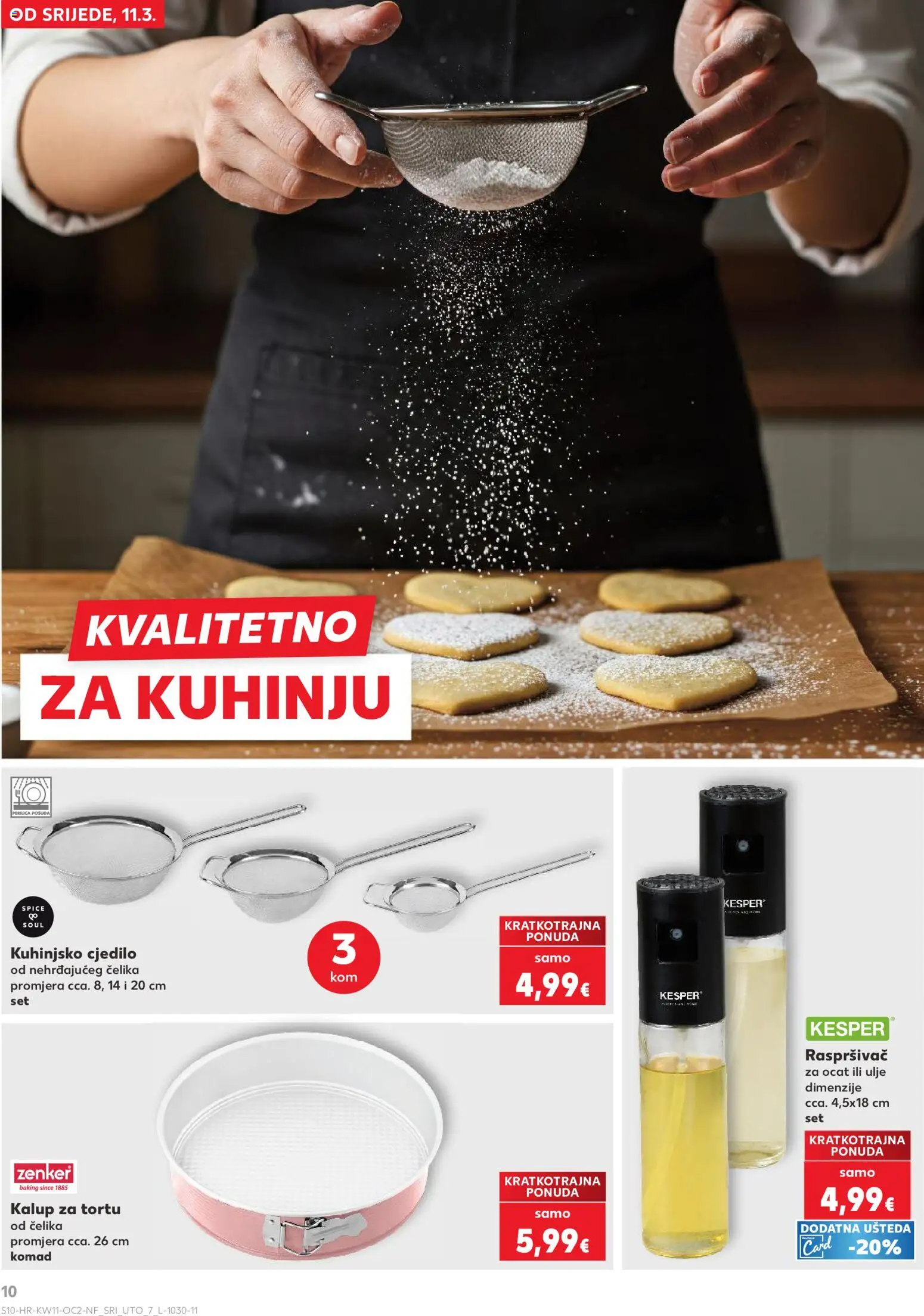 Kaufland katalog | vrijedi od 11.03.2026 | Stranica: 10 | Proizvodi: Ulje, Ocat, Pan, Cjedilo
