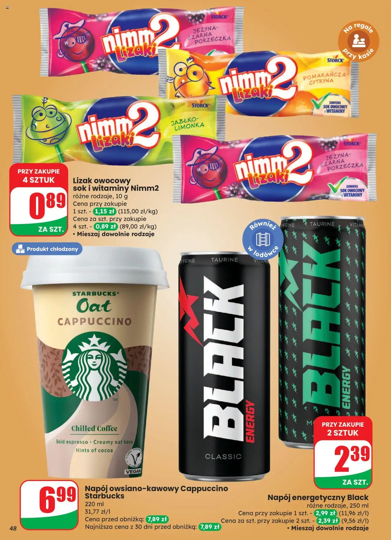 Dino Gazetka od 27.08.2025 | Strona: 48 | Produkty: Cytryna, Cappuccino, Porzeczka, Lizaki