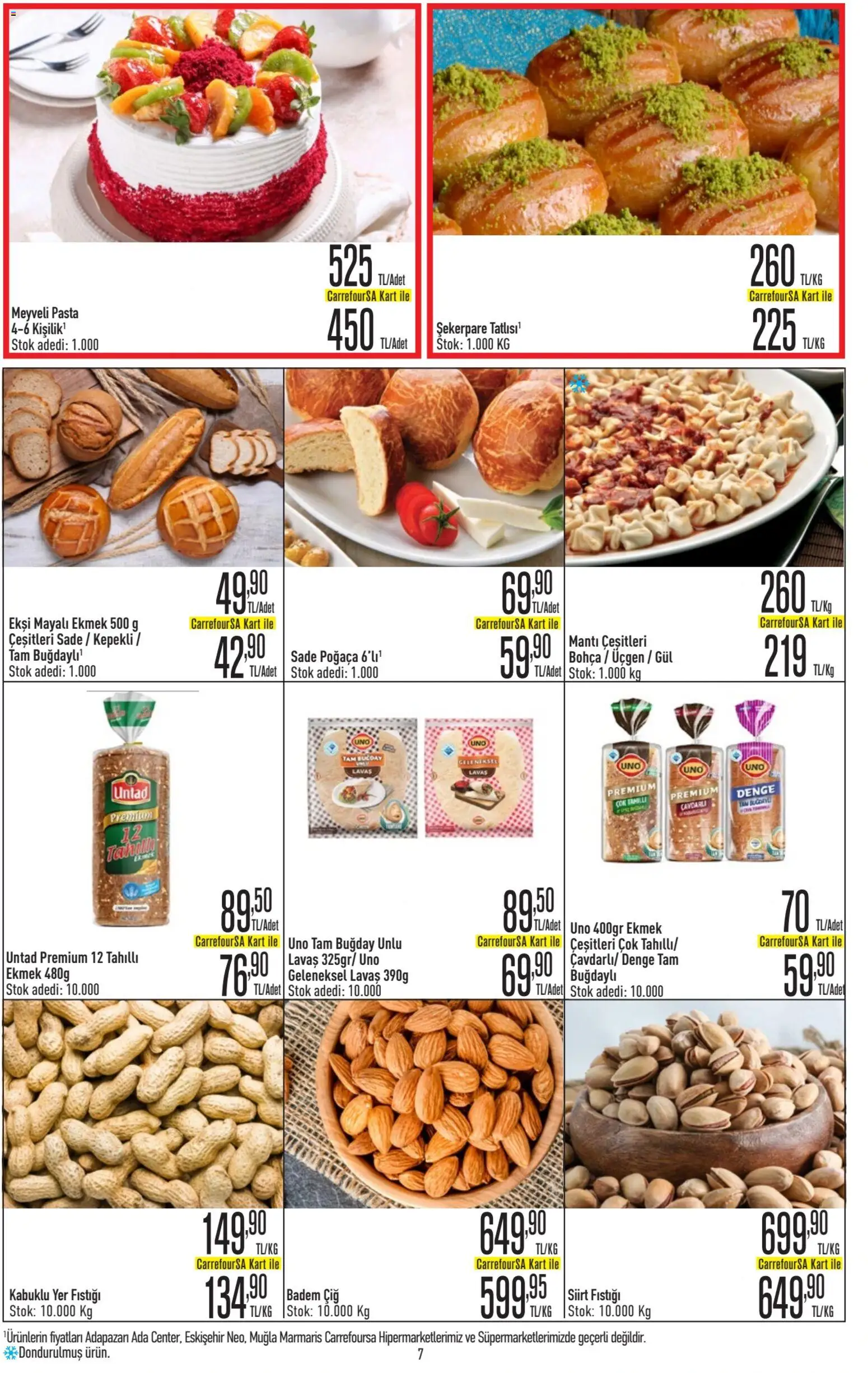 CarrefourSA Katalog - 06.11.2025 tarihinden itibaren geçerlidir | Sayfa: 7 | Ürünler: Gül, Ekmek, Badem, Yer fıstığı