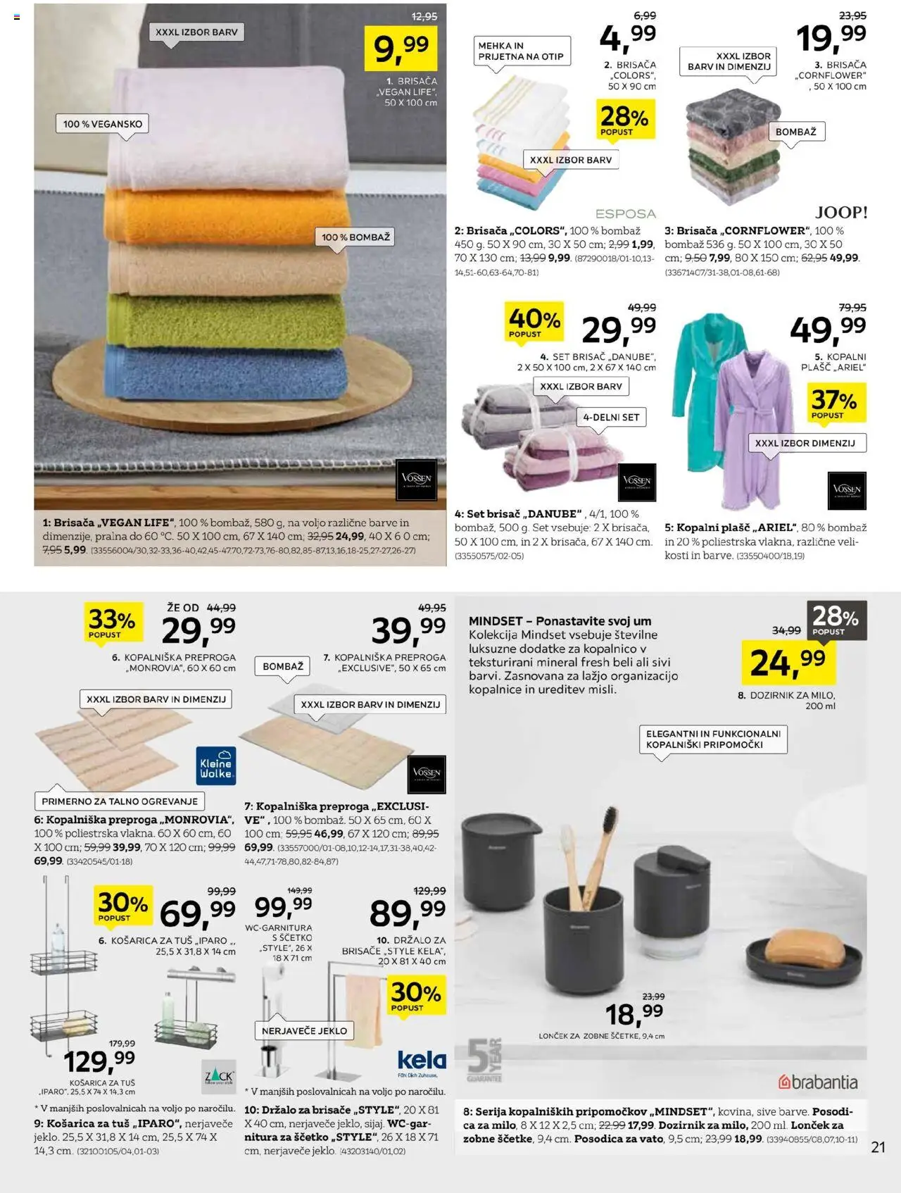 XXXL Lesnina katalog začetek novega poglavja │ velja od 19.08.2025 | Stran: 21 | Izdelki: Brisača, Preproga, Plasc, Kopalni plasc