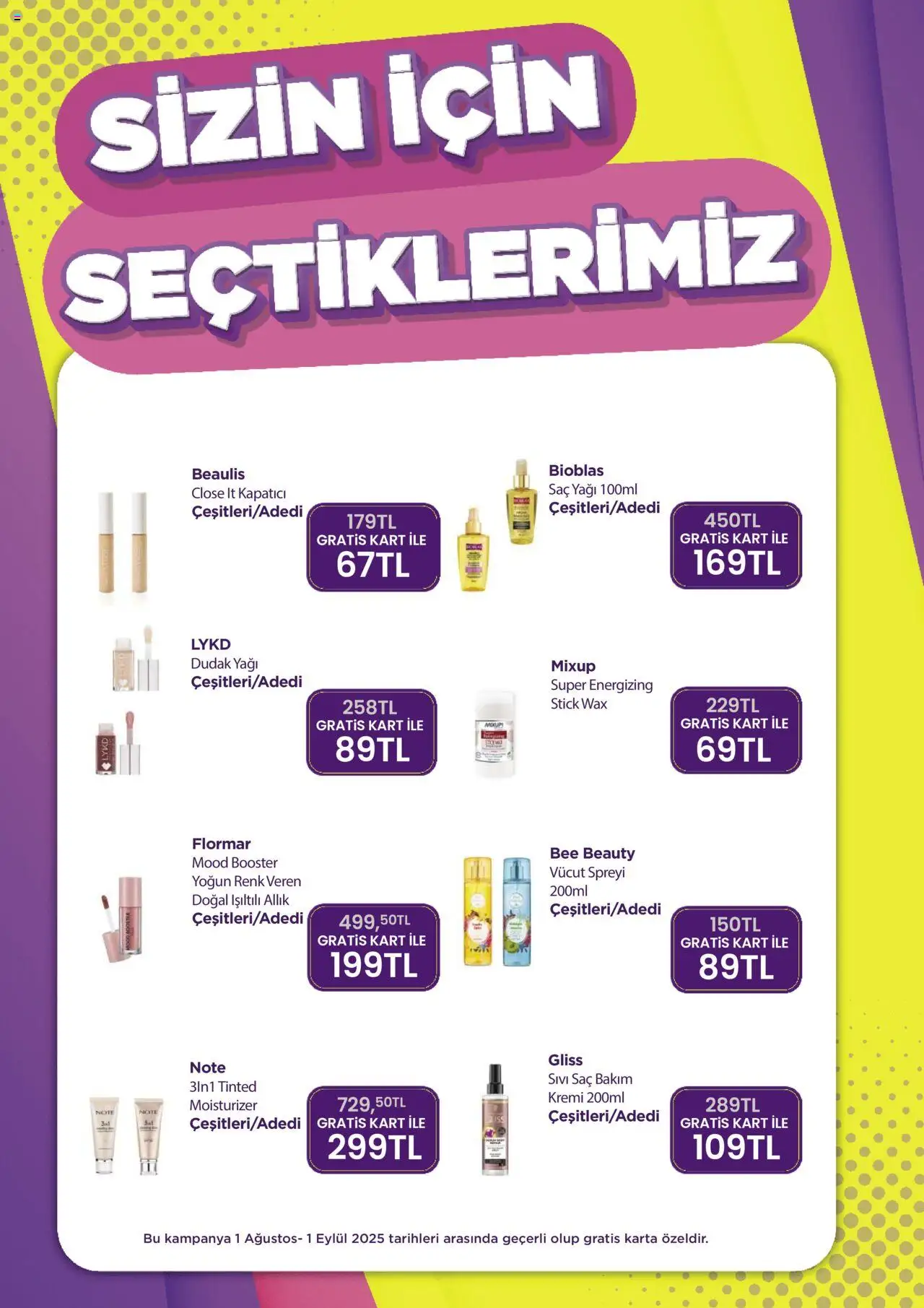 Gratis Katalog - 01.08.2025 tarihinden itibaren geçerlidir | Sayfa: 8