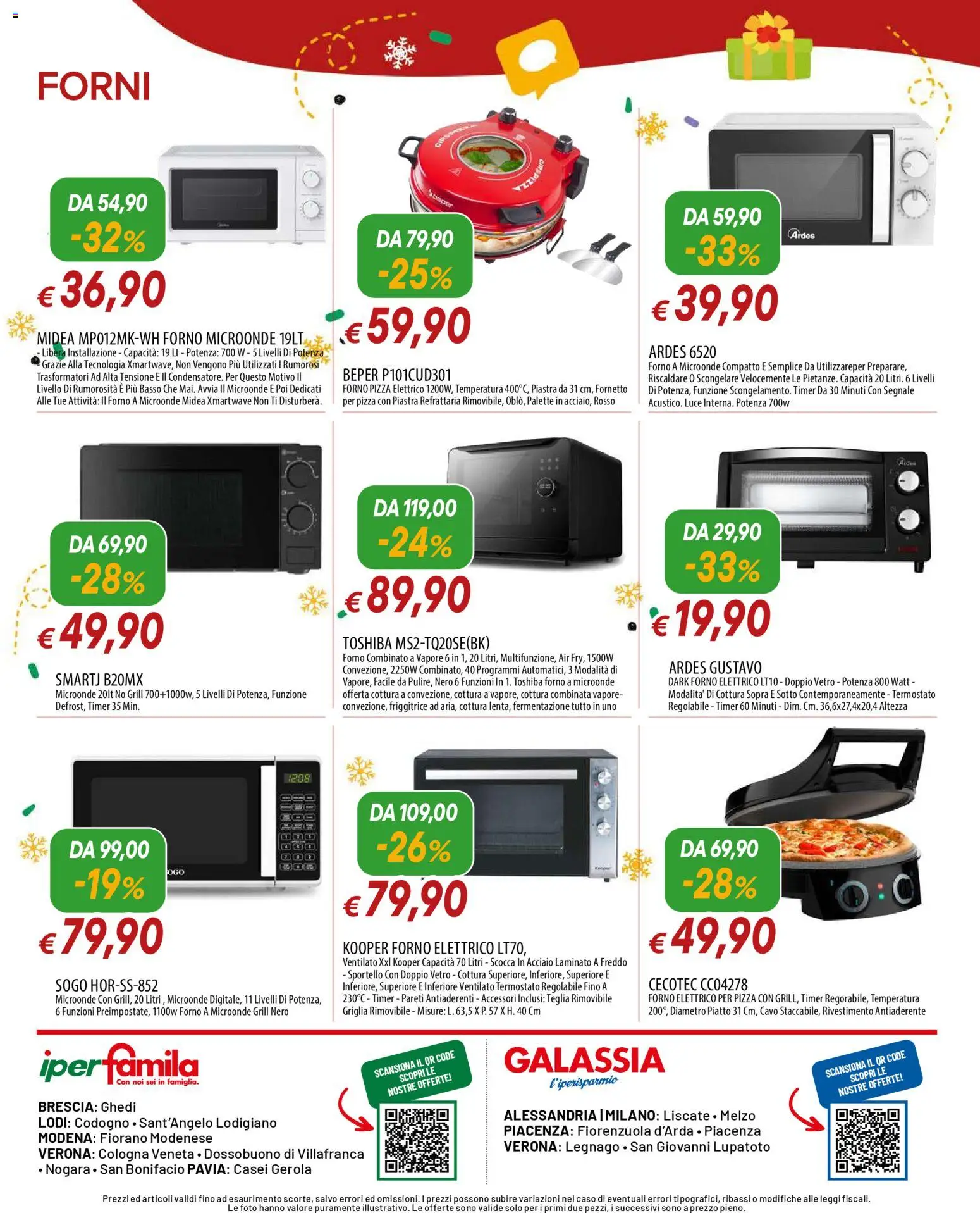 Volantino Galassia del 01.12.2025 | Pagina: 12 | Prodotti: Fornetto, Cavo, Forno, Friggitrice