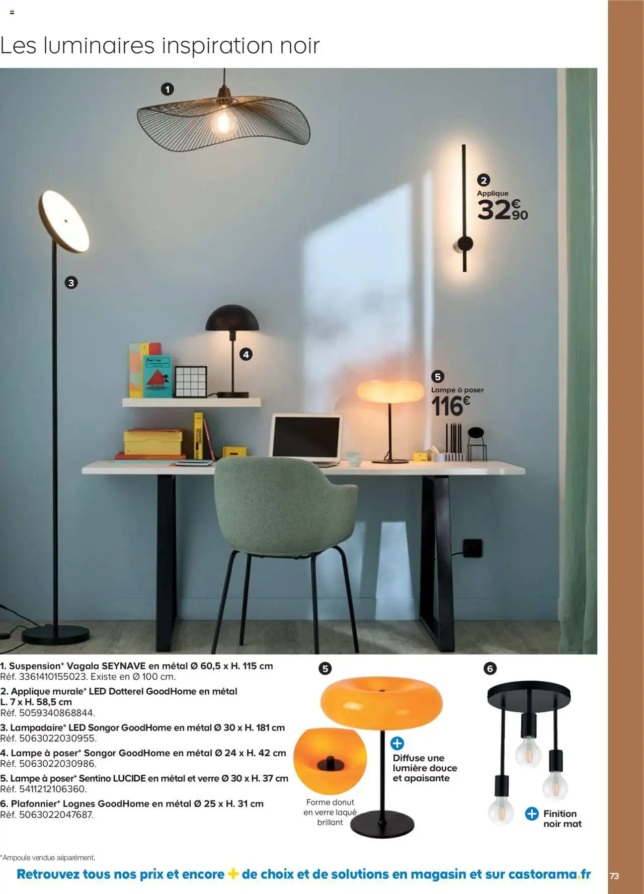 {H1} | Page: 73 | Produits: Donut, Laque, Lampe