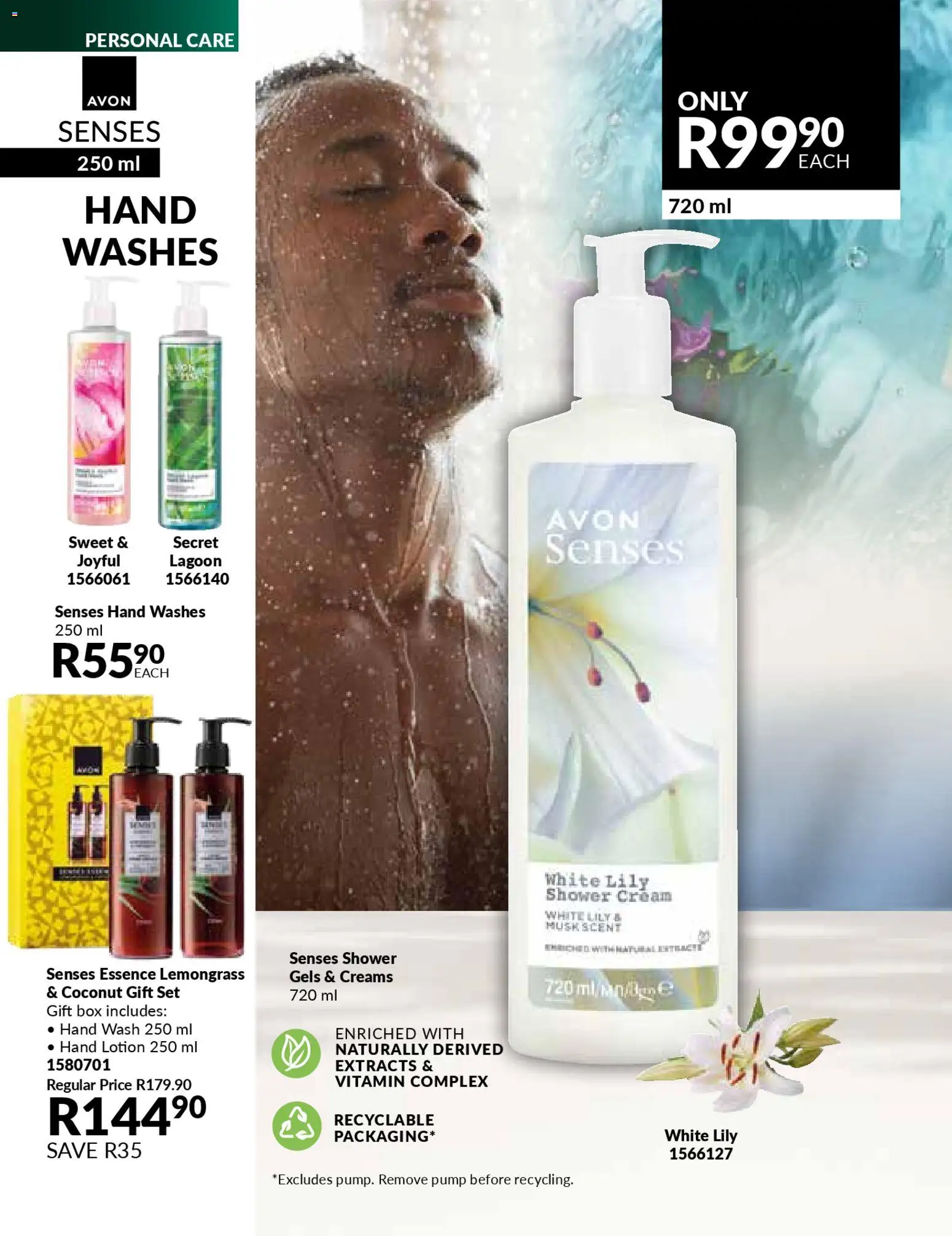 New Avon catalogue – valid from 01.01.2026 | Page: 164 | Products: Hand lotion, Shower, Cream, Lotion
