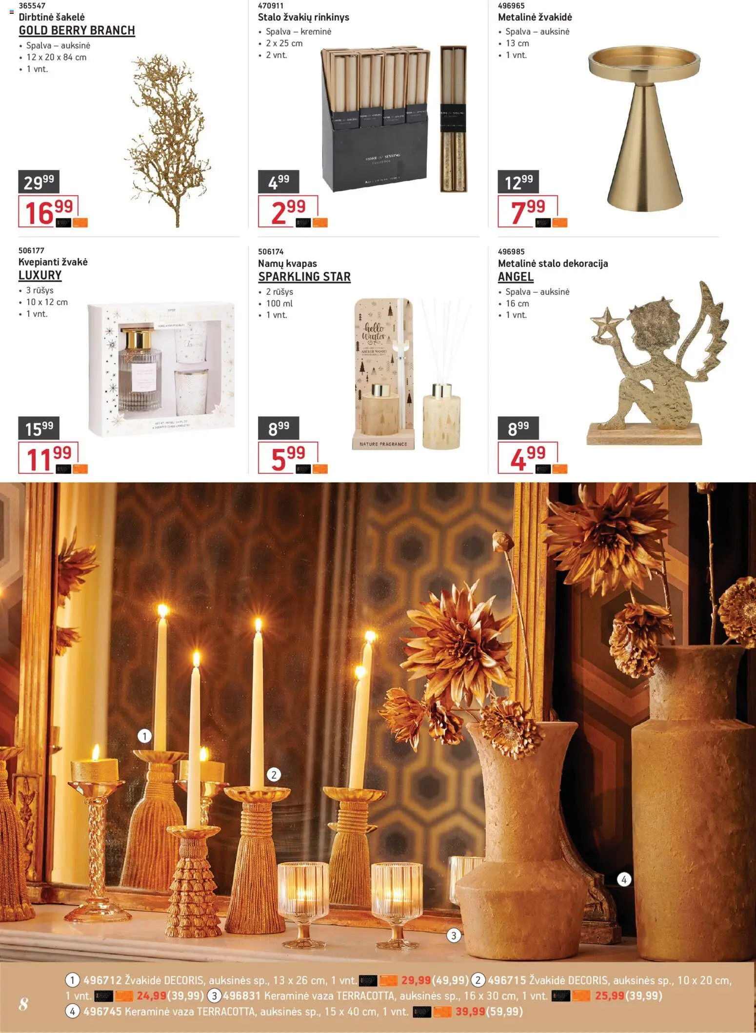 ERMITAŽAS akcijos nuo 03.11.2025 | Puslapis: 8 | Prekių: Kvapas, Vaza