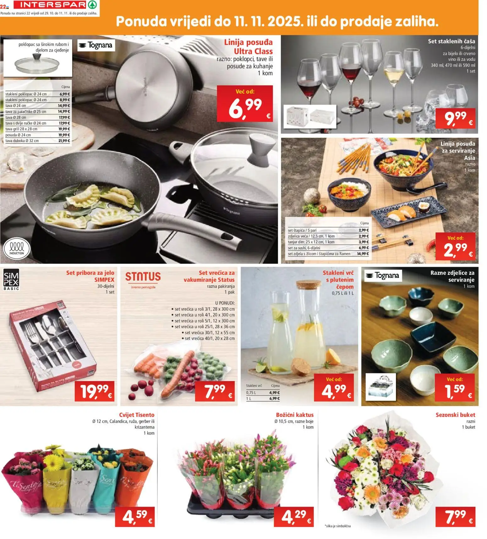 Interspar katalog | vrijedi od 29.10.2025 | Stranica: 22 | Proizvodi: Tognana, Vino, Tava, Zdjela