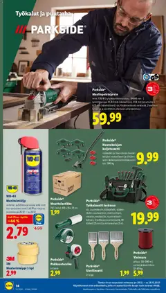 Lidl-mainoslehti voimassa 26.12.2025 alkaen | Sivu: 14 | Tuotteet: Maalarinteippi, Ruuvimeisseli