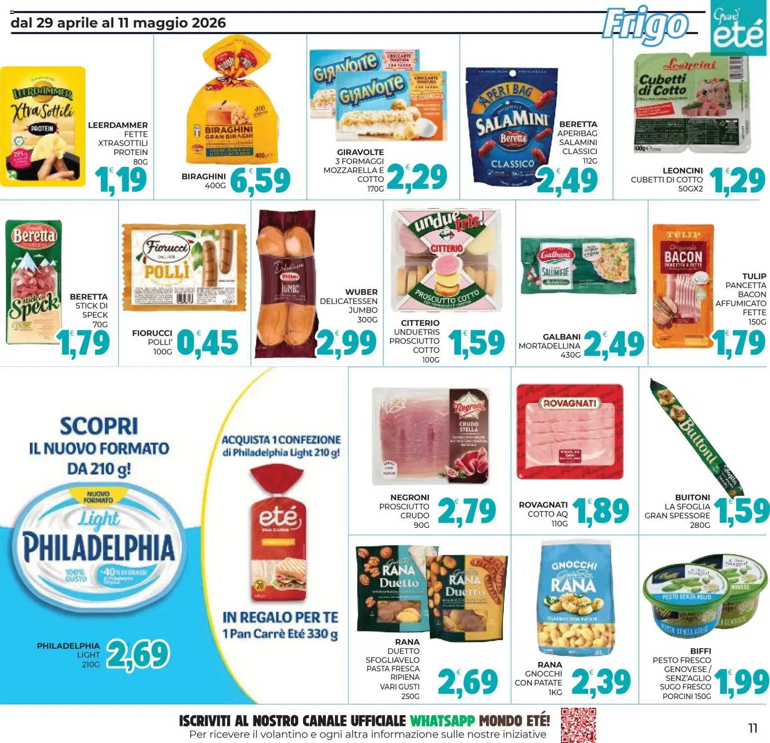 Volantino Eté del 29.04.2026 | Pagina: 11 | Prodotti: Speck, Tè, Patate, Sugo