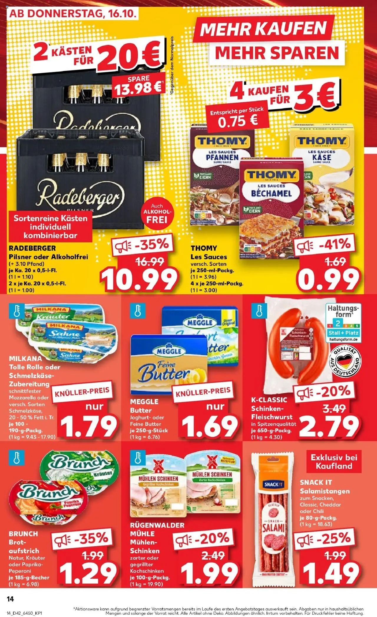 Kaufland prospekt Laupheim	 – gültig ab 19.10.2025 | Seite: 14 | Produkte: Mühle, Butter, Chili, Meggle butter
