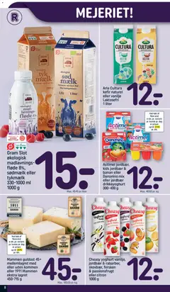 Actimel jordbær, kids jordbær & banan eller Danonino mix eller jordbær drikkeyoghurt, Actimel strawberry, kids strawberry & banana or Danonino mix or strawberry drinking yogurt, 300-400 g gyldig fra 14.02.2026 | Side: 8 | Produkter: Yoghurt, Jordbær, Sofa, Vanilje