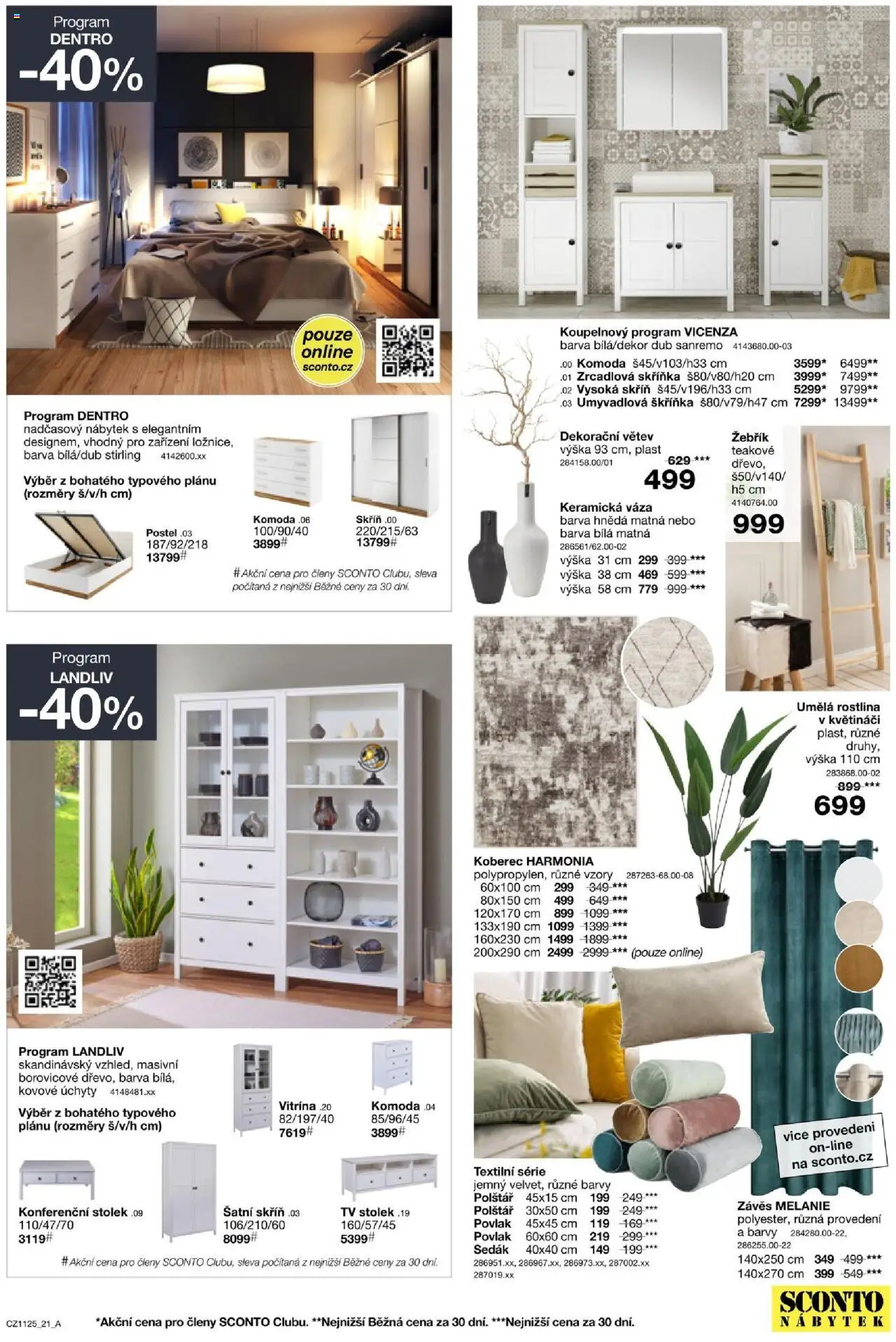 Sconto nábytek leták od 27.08.2025 | Strana: 21 | Produkty: Harmonia, Zrcadlová skříňka, Vitrína, Váza