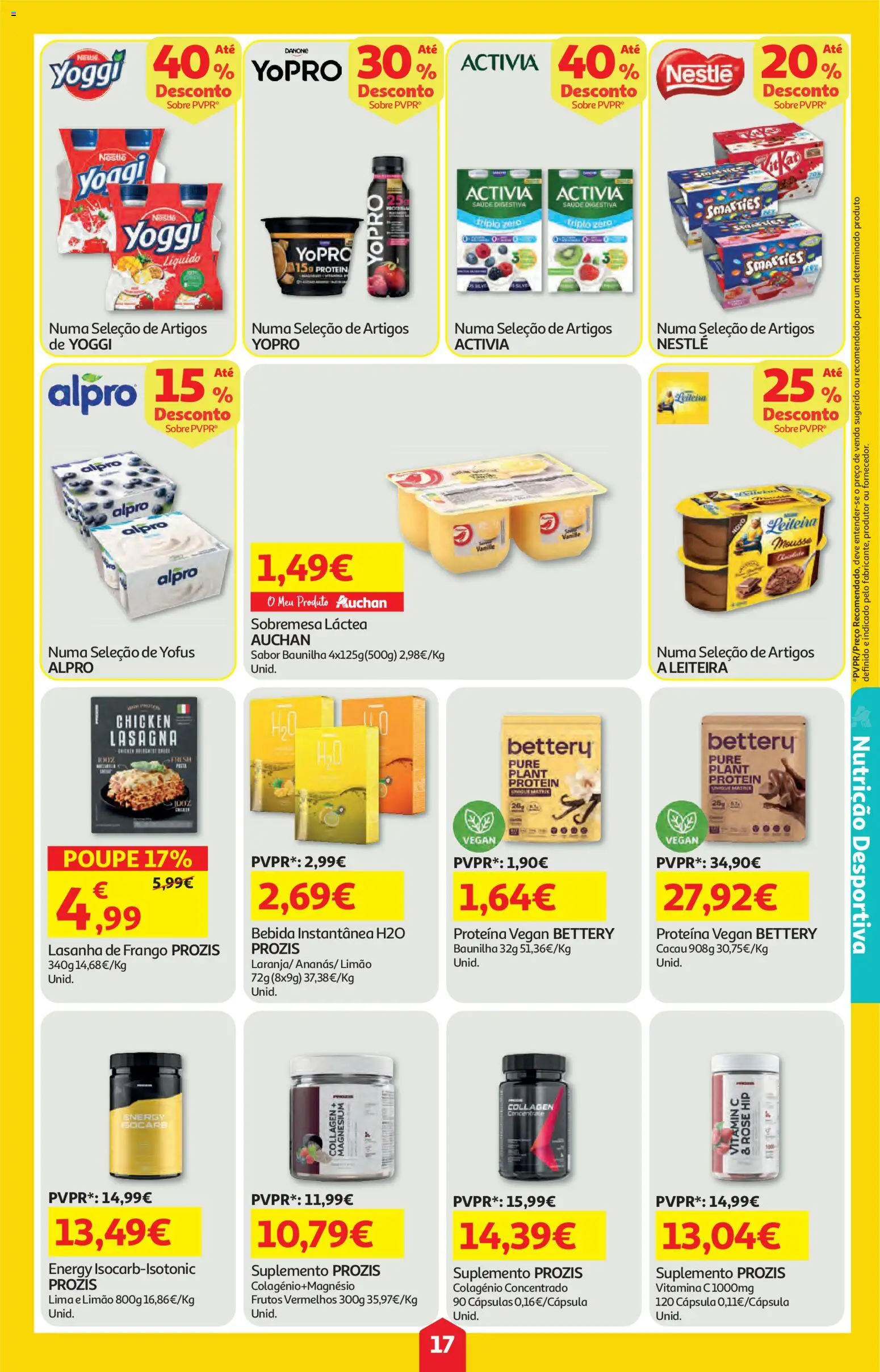 Auchan folheto │ válido de 05.02.2026 | Página: 17 | Produtos: Frango, Lasanha, Nestlé, Proteina