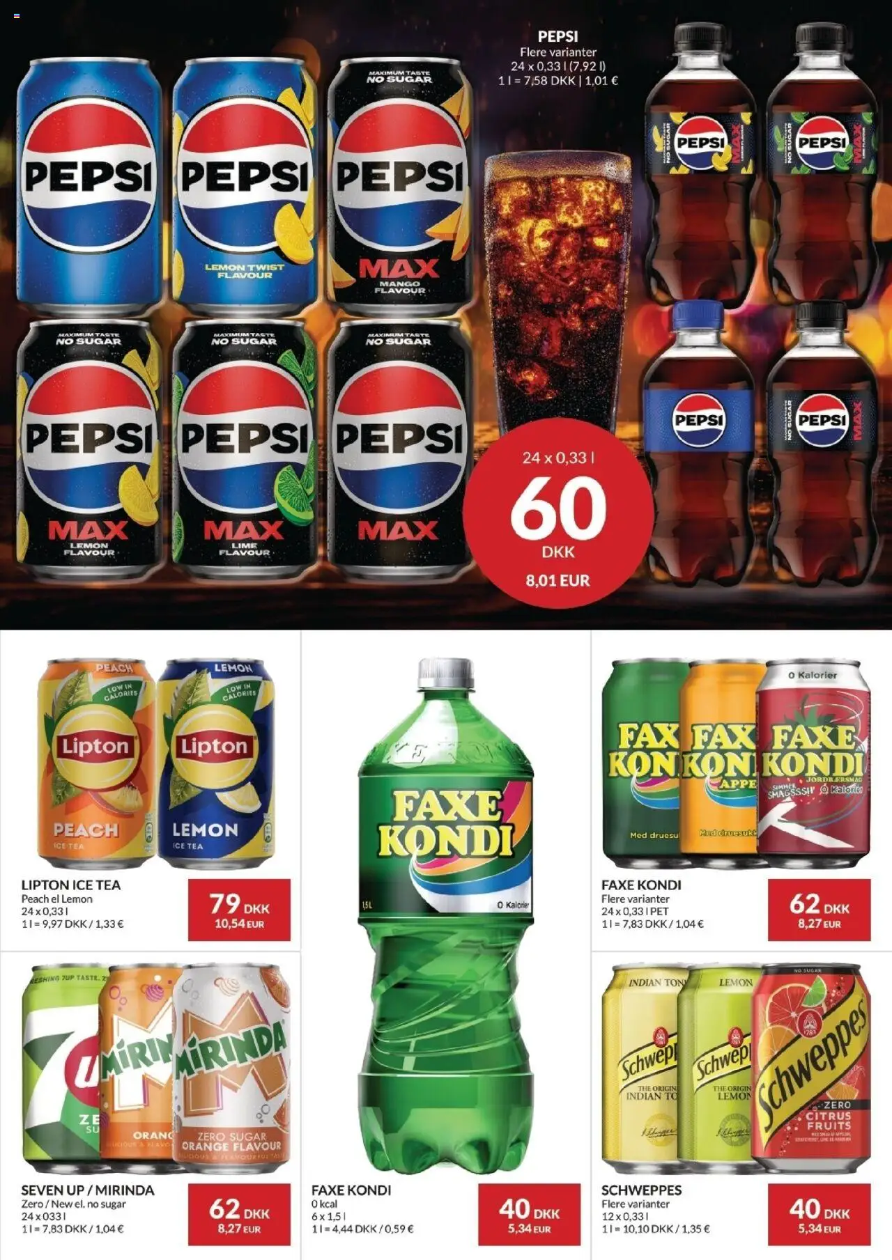 Nielsen Discount tilbudsavis – gyldig fra 25.09.2025 | Side: 41 | Produkter: Mango, Lime, Faxe Kondi, Pepsi