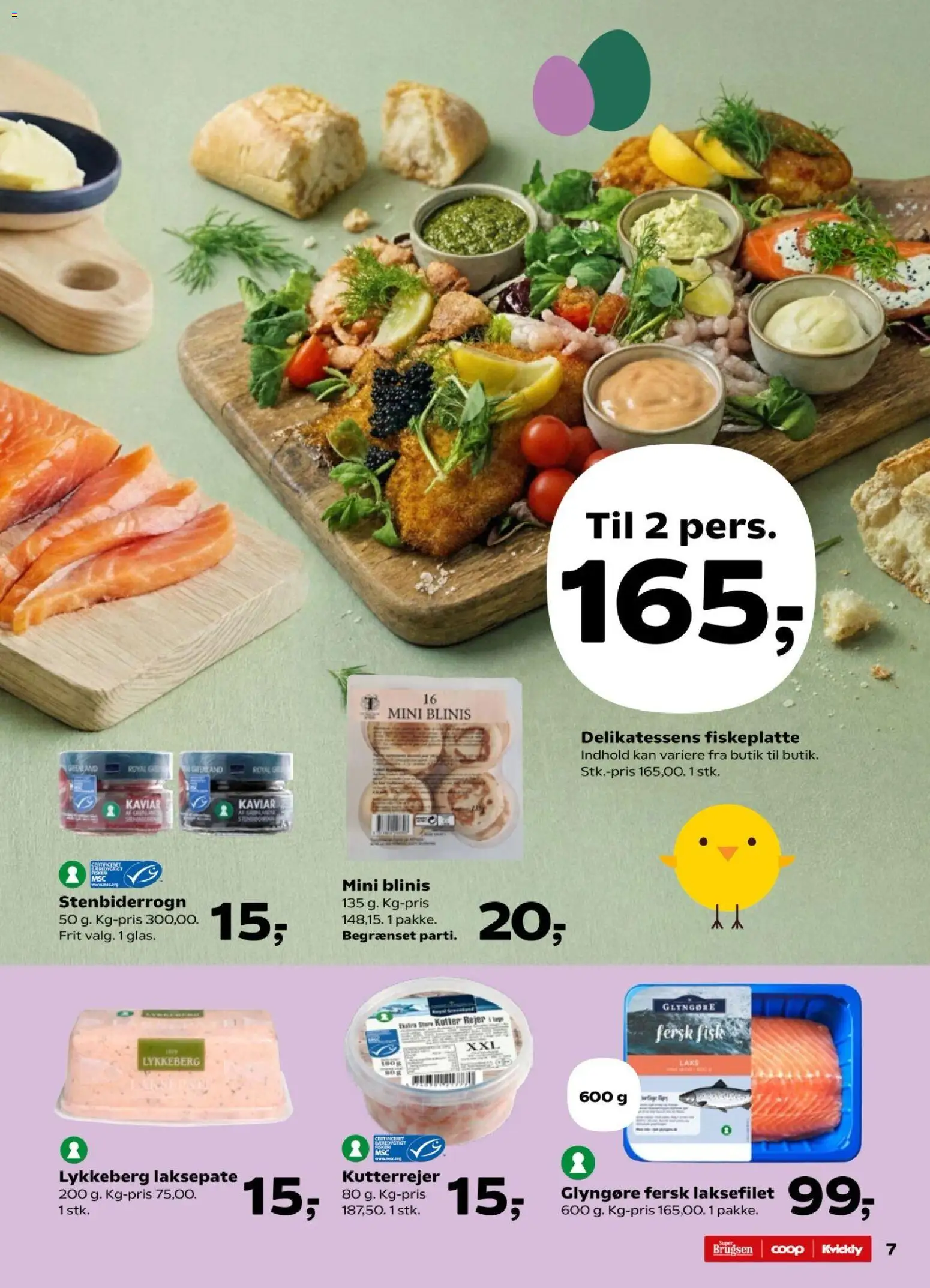 Super Brugsen tilbudsavis – gyldig fra 27.03.2026 | Side: 7 | Produkter: Fisk, Rejer