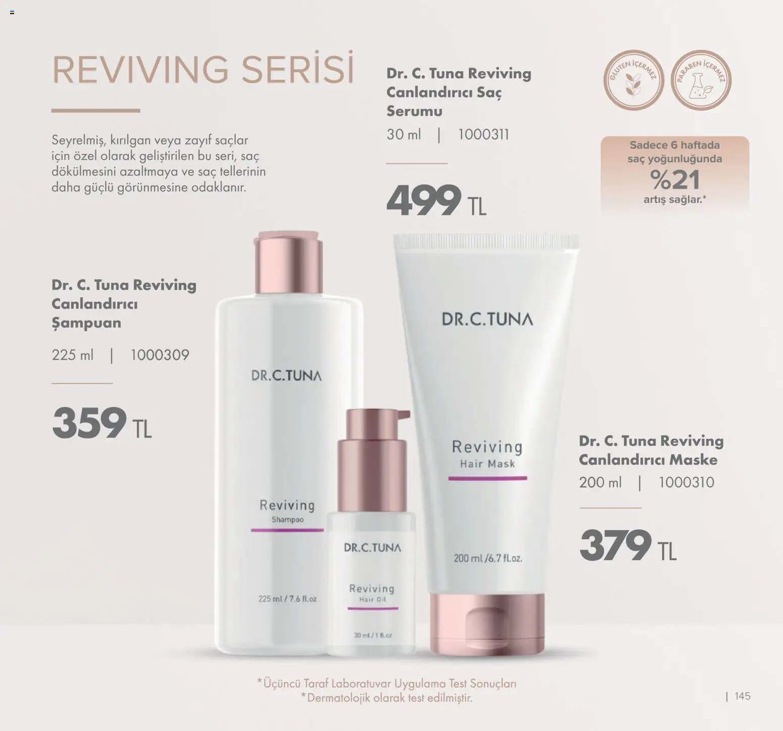 Farmasi Katalog - 01.01.2026 tarihinden itibaren geçerlidir | Sayfa: 145 | Ürünler: Şampuan, Maske