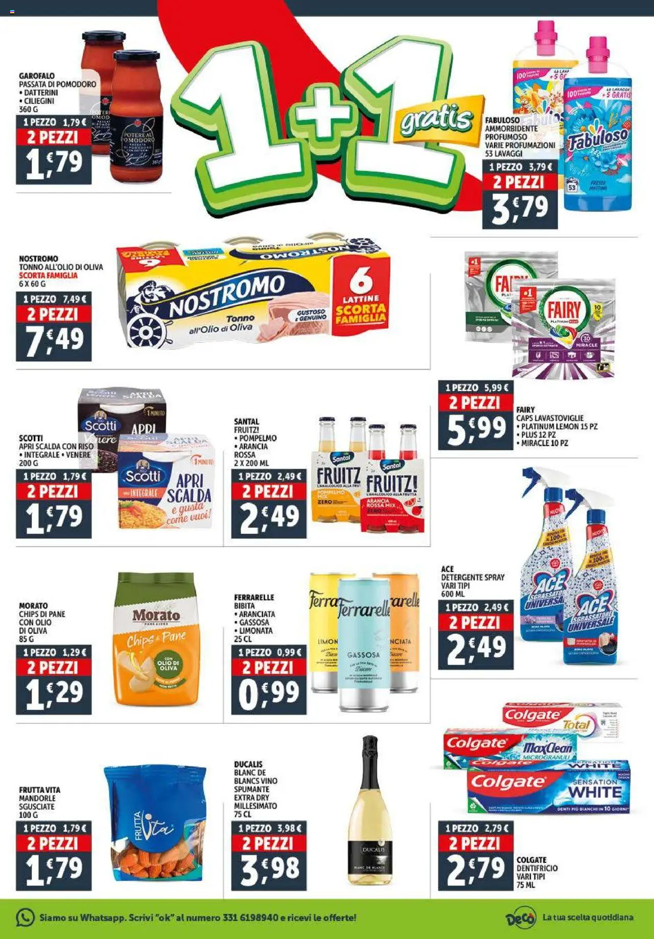 Volantino Decò del 16.10.2025 | Pagina: 3 | Prodotti: Pane, Detergente, Mandorle, Arancia