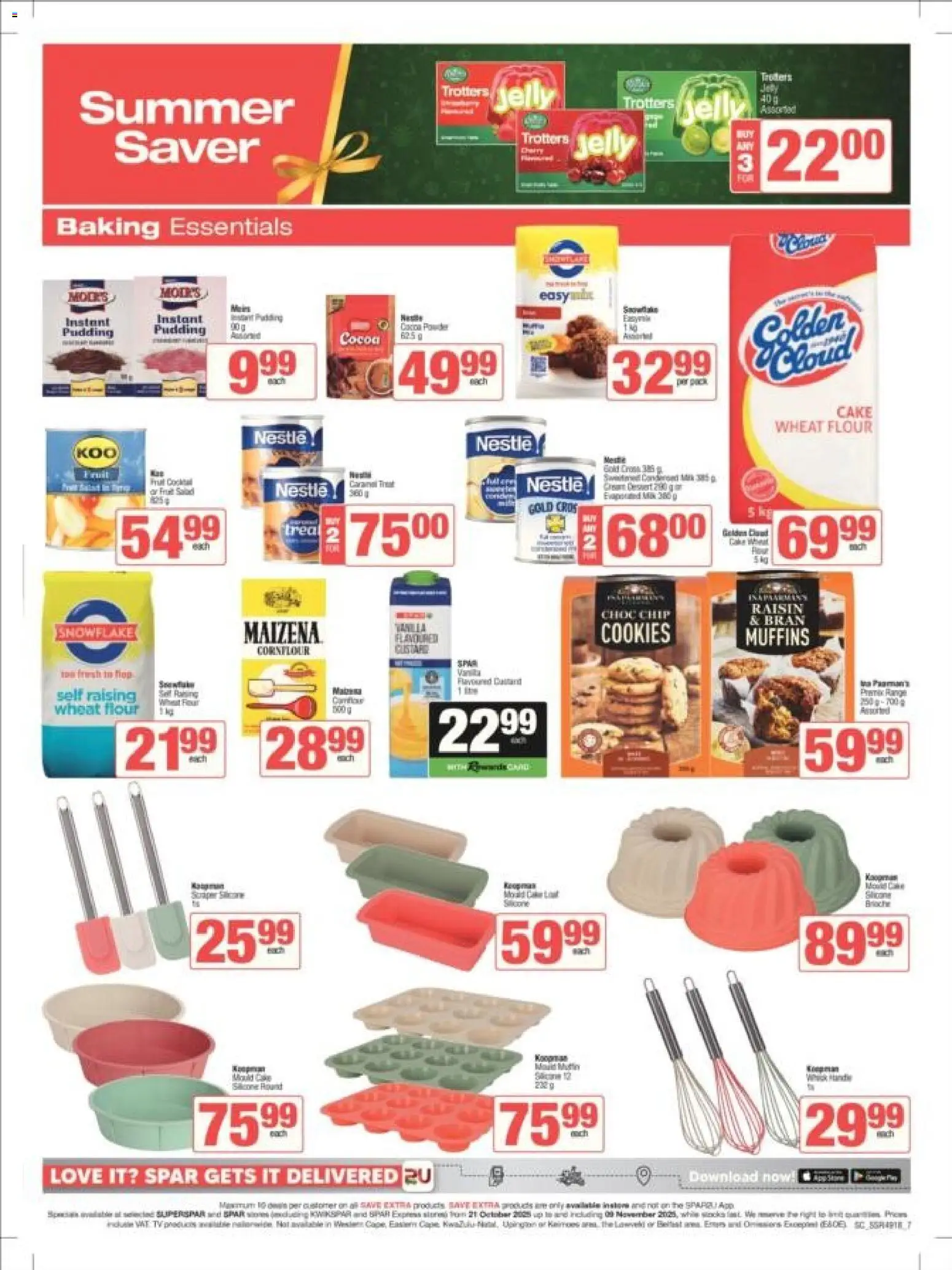 New Superspar catalogue – valid from 21.10.2025 | Page: 7 | Products: Cake, Muffins, Cocoa powder, Cookies