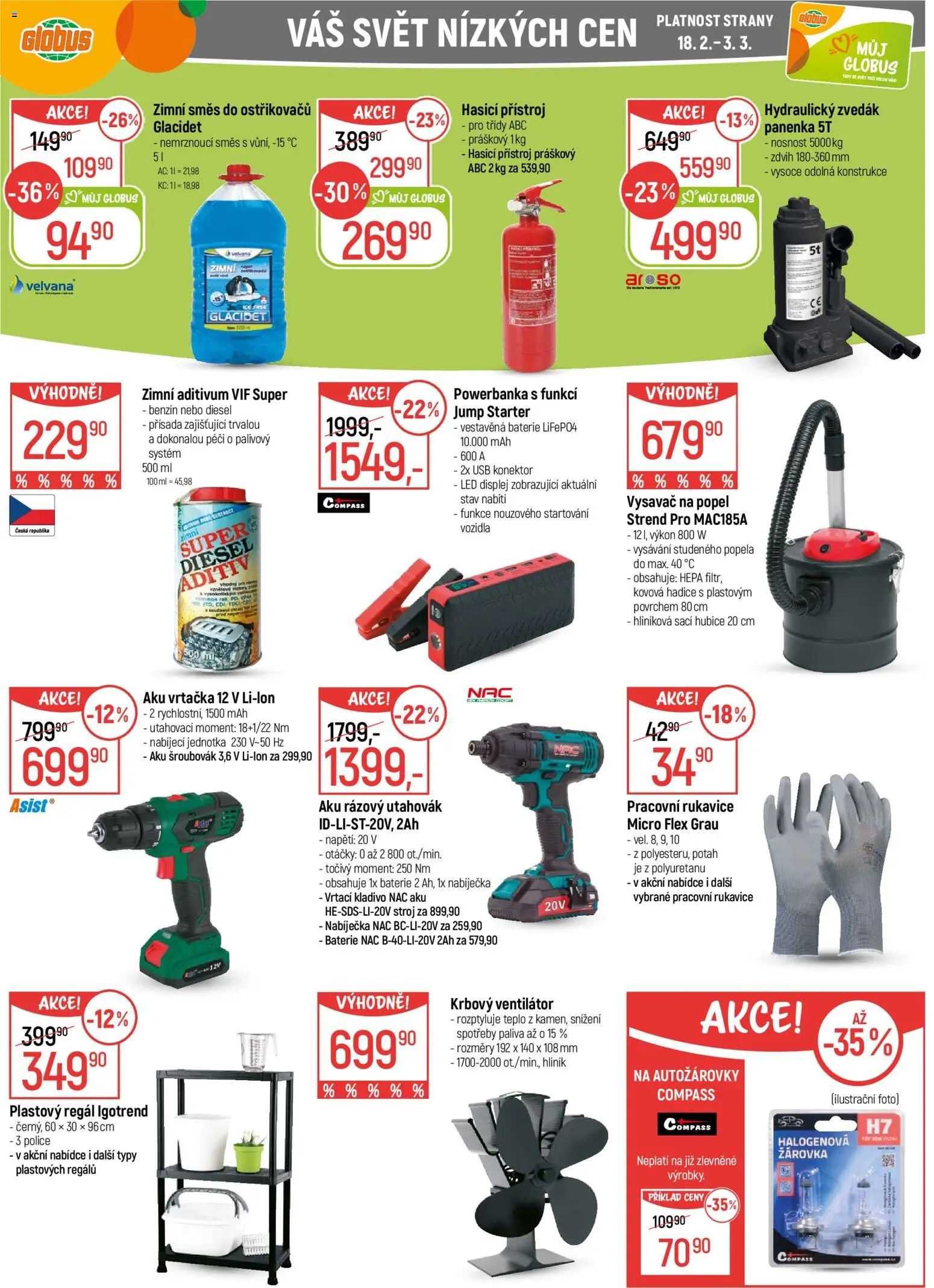 Globus leták - Opava od 18.02.2026 | Strana: 37 | Produkty: Šroubovák, USB, Aku vrtačka, Aku rázový utahovák